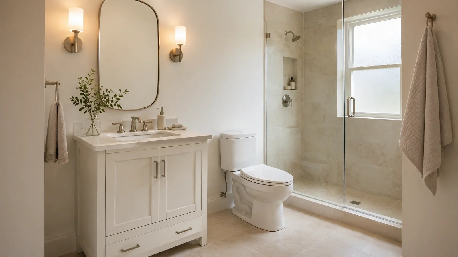 White Bathroom Vanity in a Small Bathroom: Size Guide and Style Tips