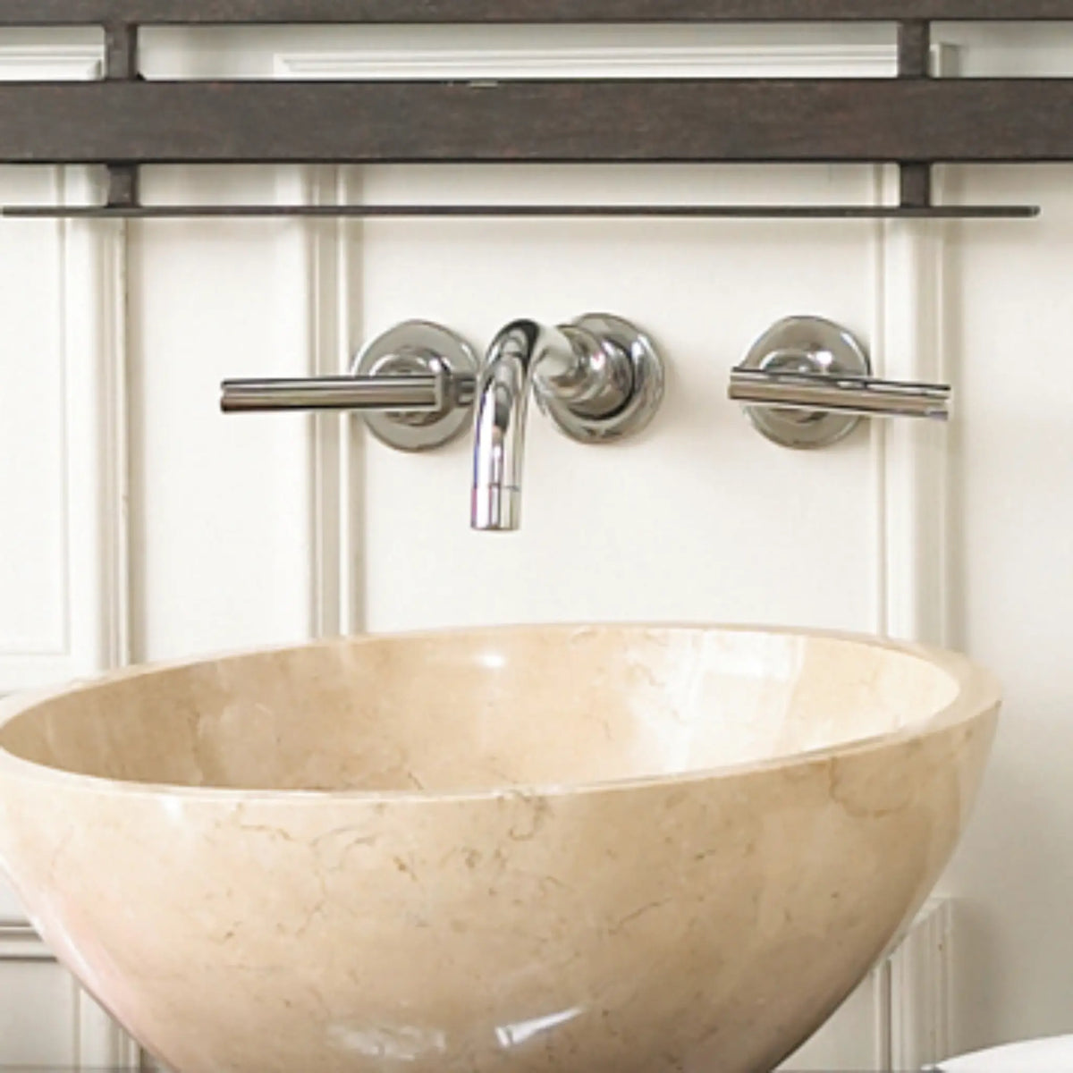 18" Avanti Wall Mount Faucet - Nickel by Ambella Home image