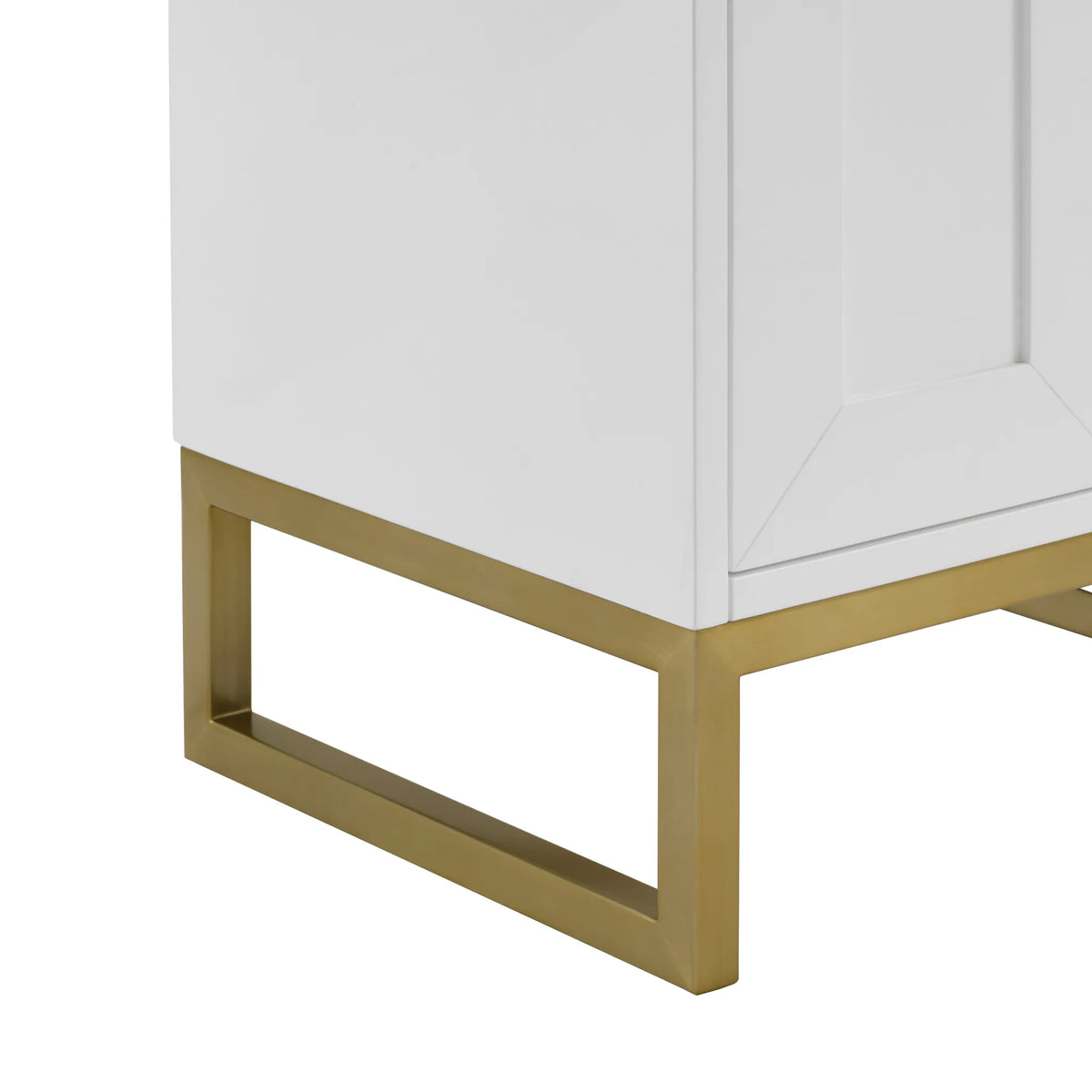 20" Chianti Single Cabinet in Glossy White in Champagne Brass-White Glossy image 22