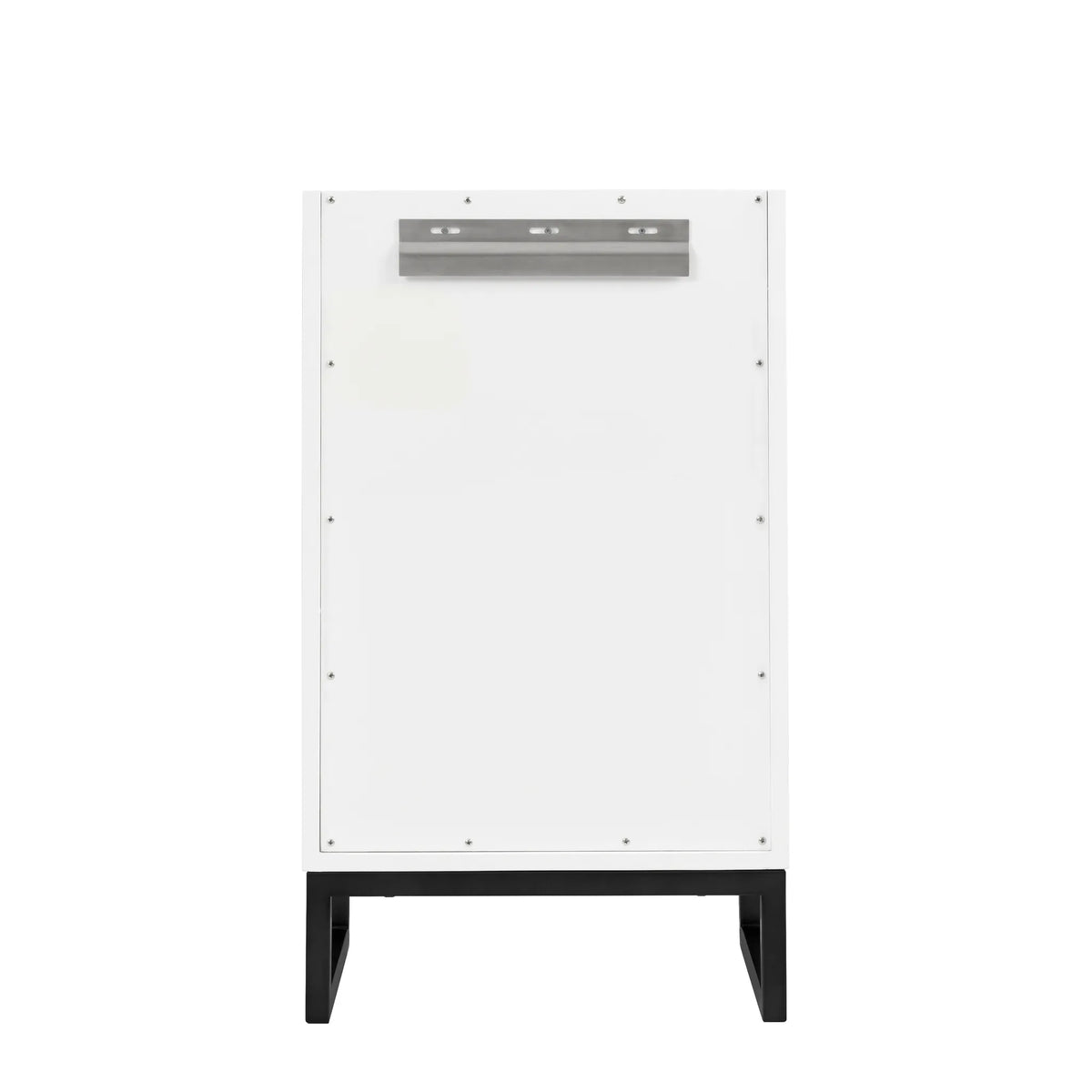 20" Chianti Single Cabinet in Glossy White in Matte Black-White Glossy image 17