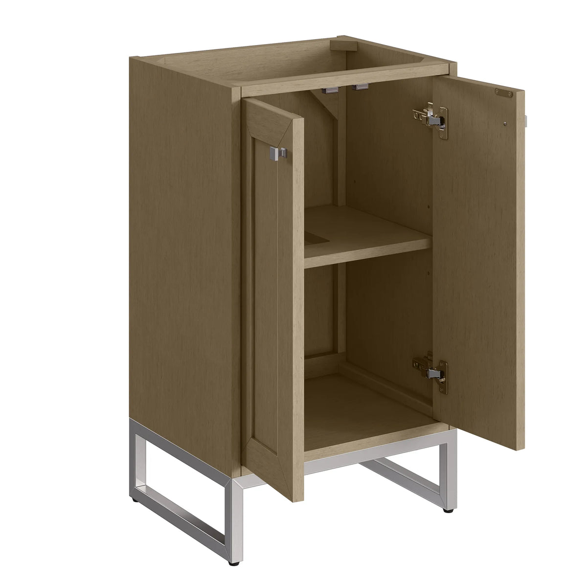 20" Chianti Single Cabinet in Walnut Whisper-White Glossy image 9