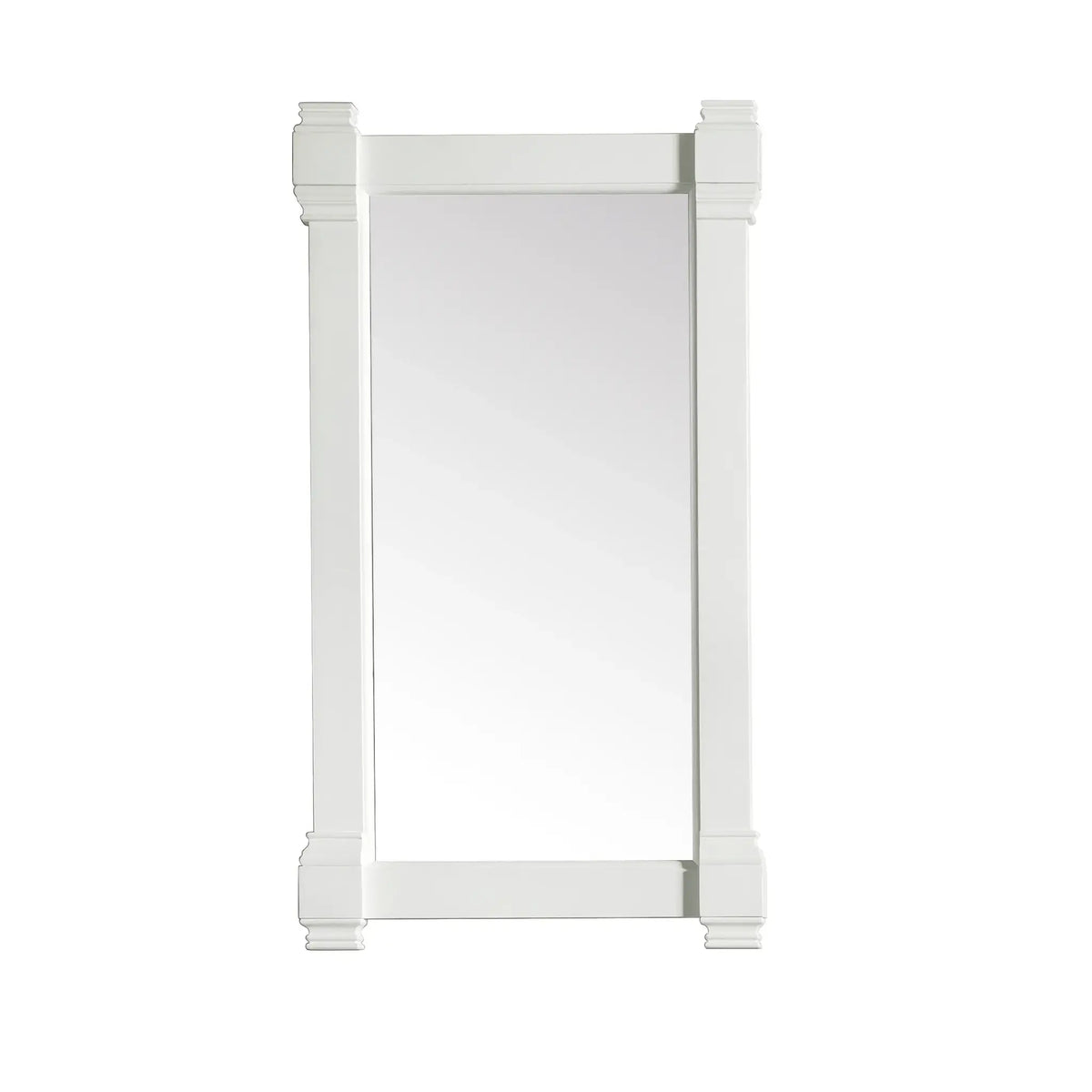 22 Inch Brittany Mirror - Bright White Image 1