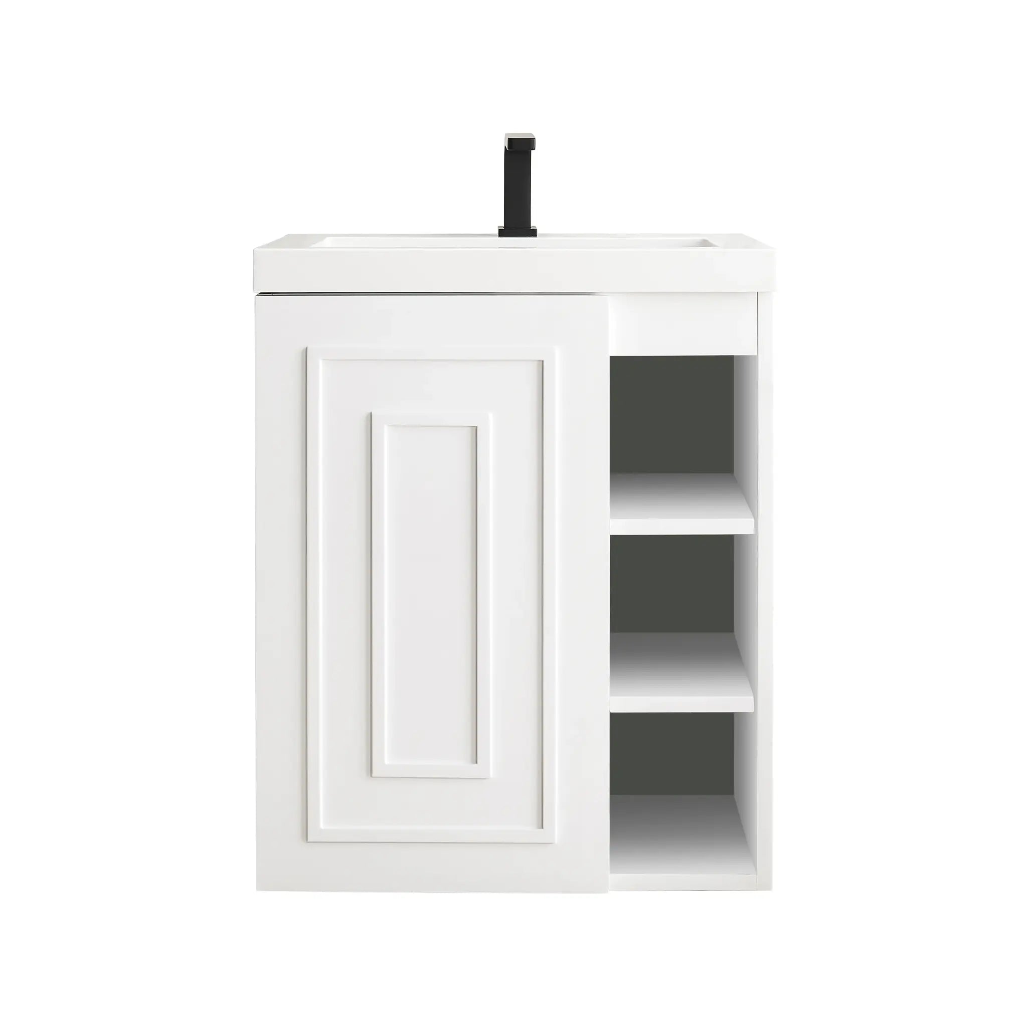 24" Alicante Single Vanity in Glossy White-White Glossy image