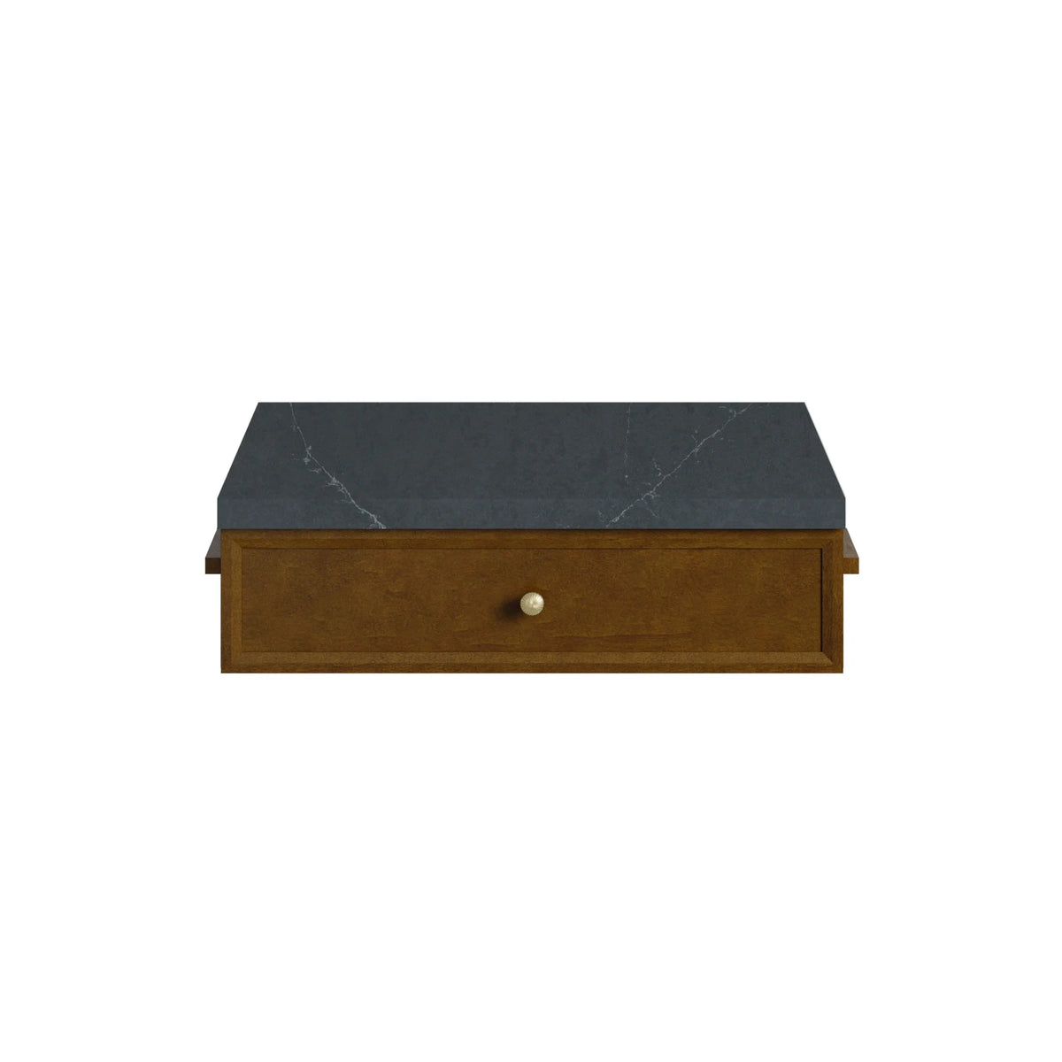 24" Bellshire Drawer Unit in Honey Oak by James Martin Vanities-Charcoal Soapstone Silestone