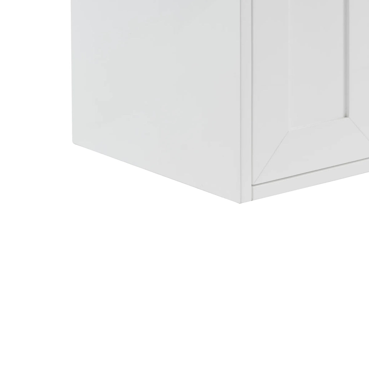 24" Chianti Single Cabinet in Glossy White in Champagne Brass-Cabinet Only image 9