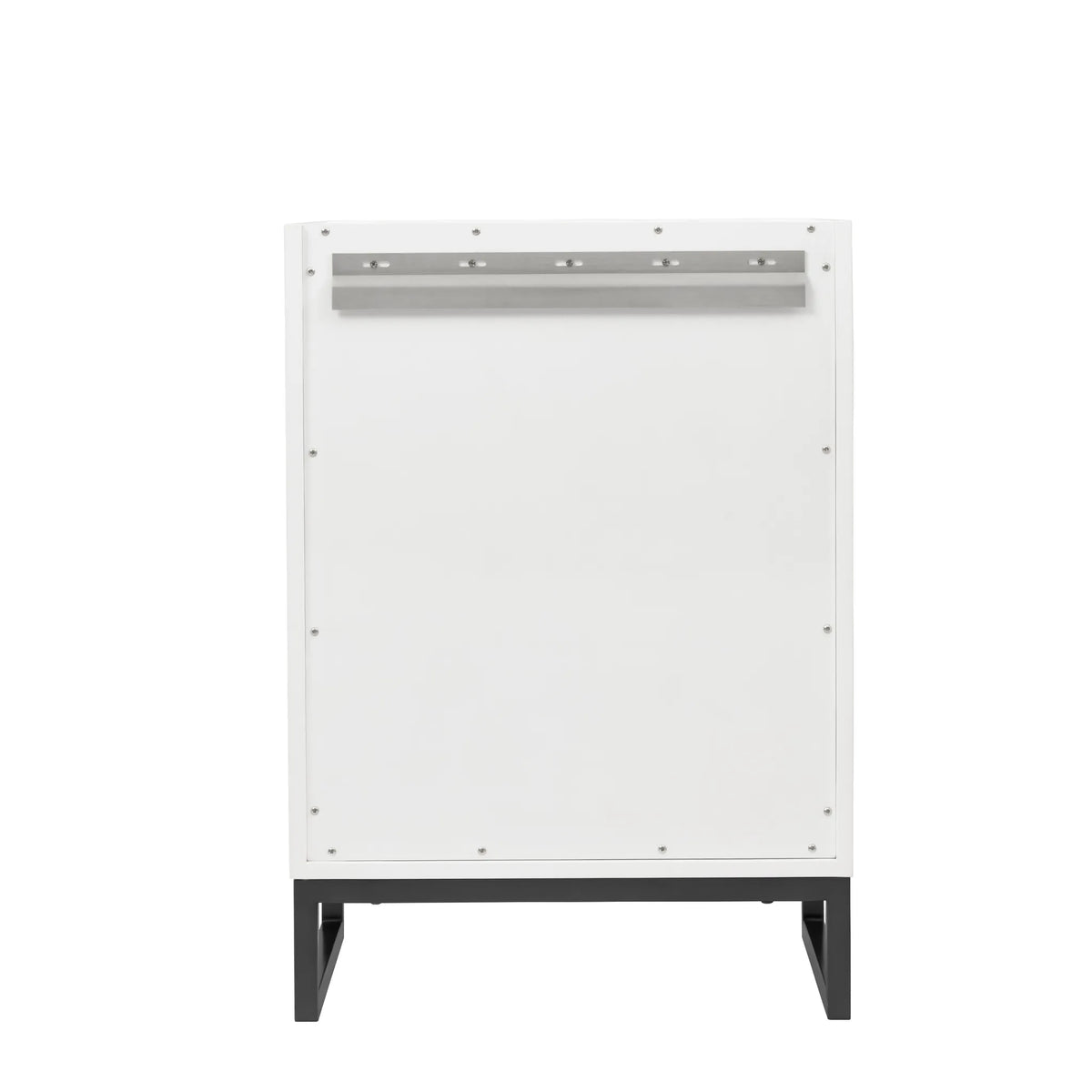 24" Chianti Single Cabinet in Glossy White in Matte Black-White Glossy image 17