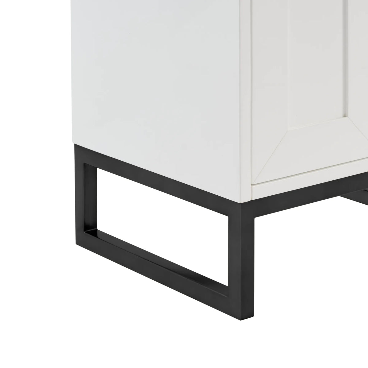 24" Chianti Single Cabinet in Glossy White in Matte Black-White Glossy image 23