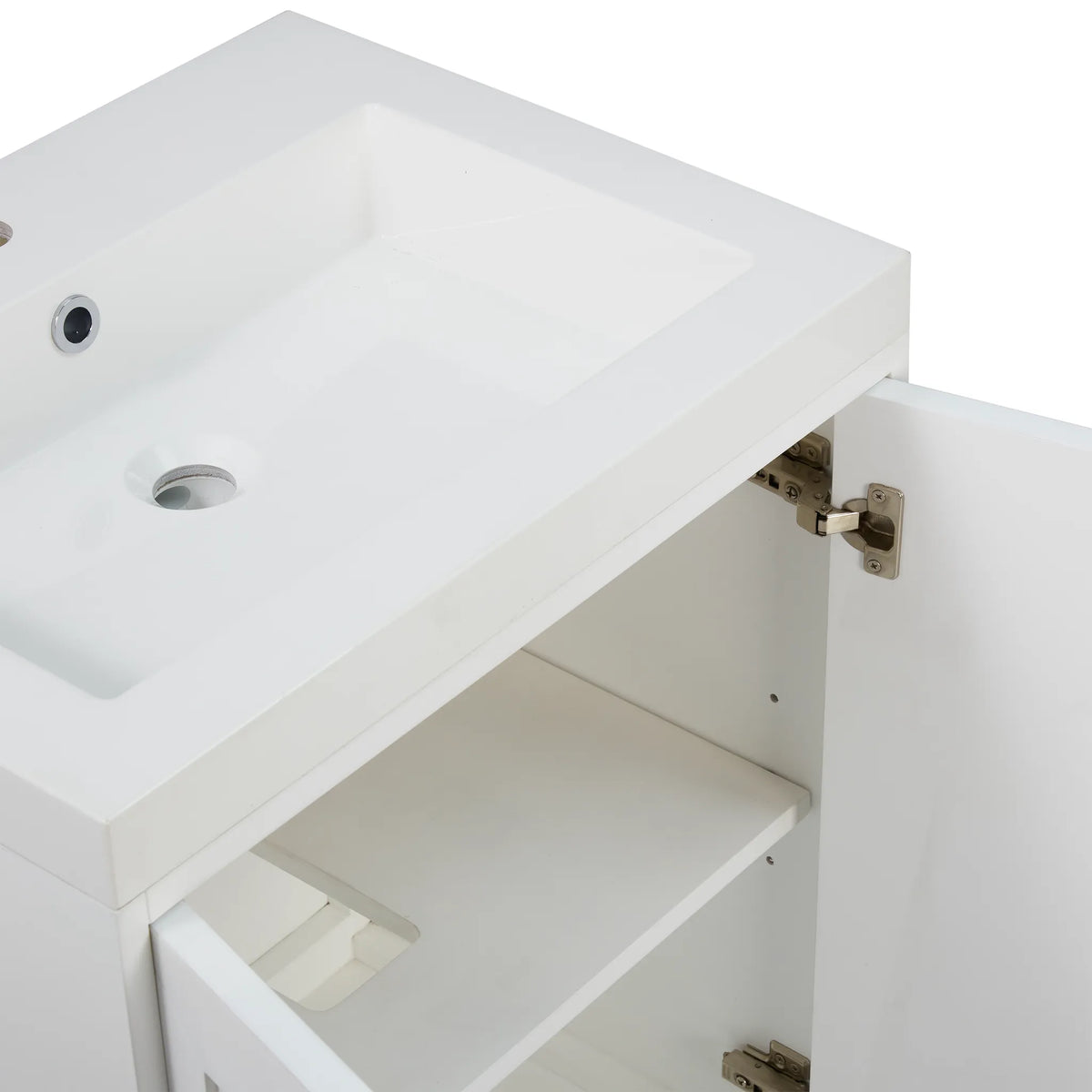 24" Chianti Single Cabinet in Glossy White-White Glossy image 11