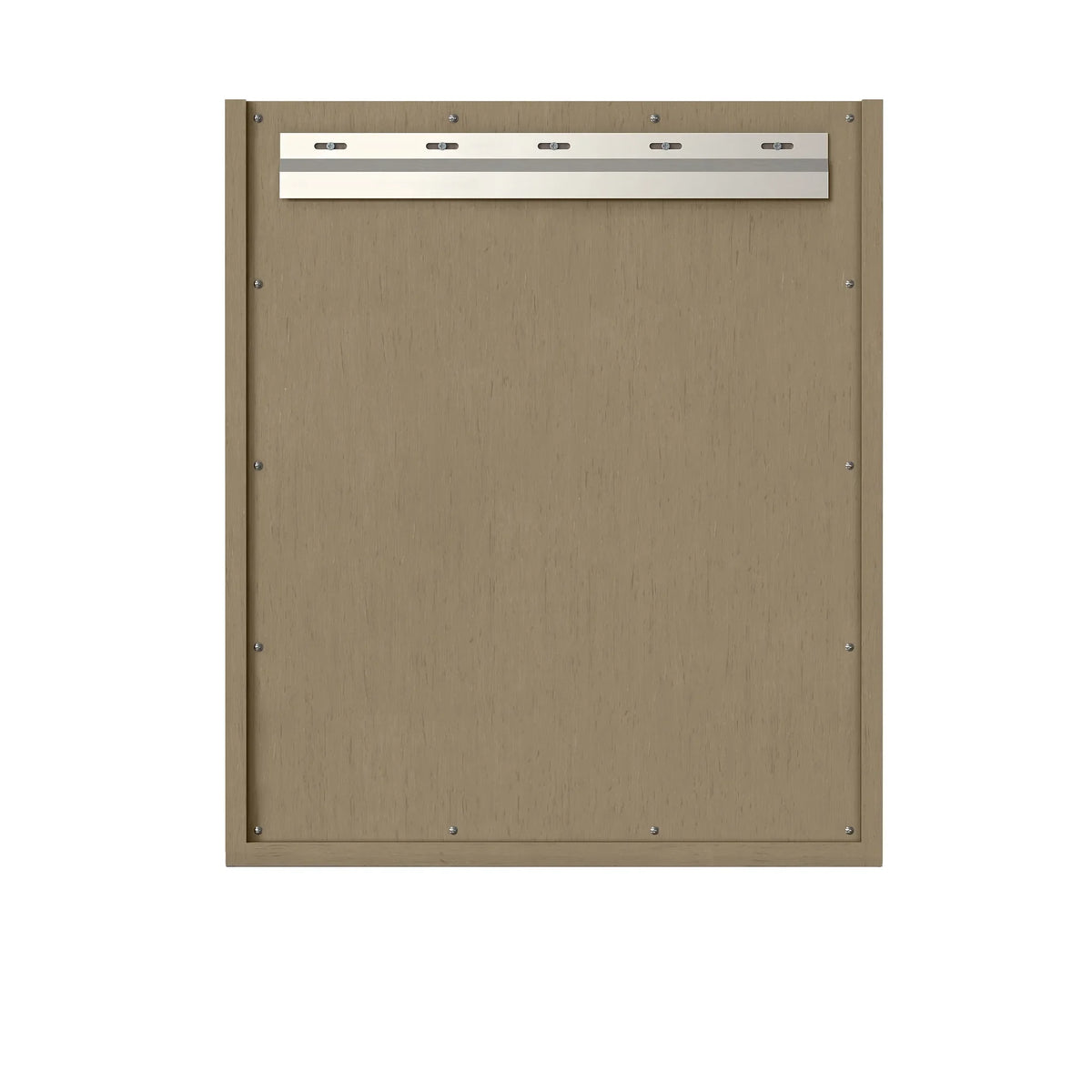 24" Chianti Single Cabinet in Walnut Whisper in Champagne Brass-White Glossy image 15