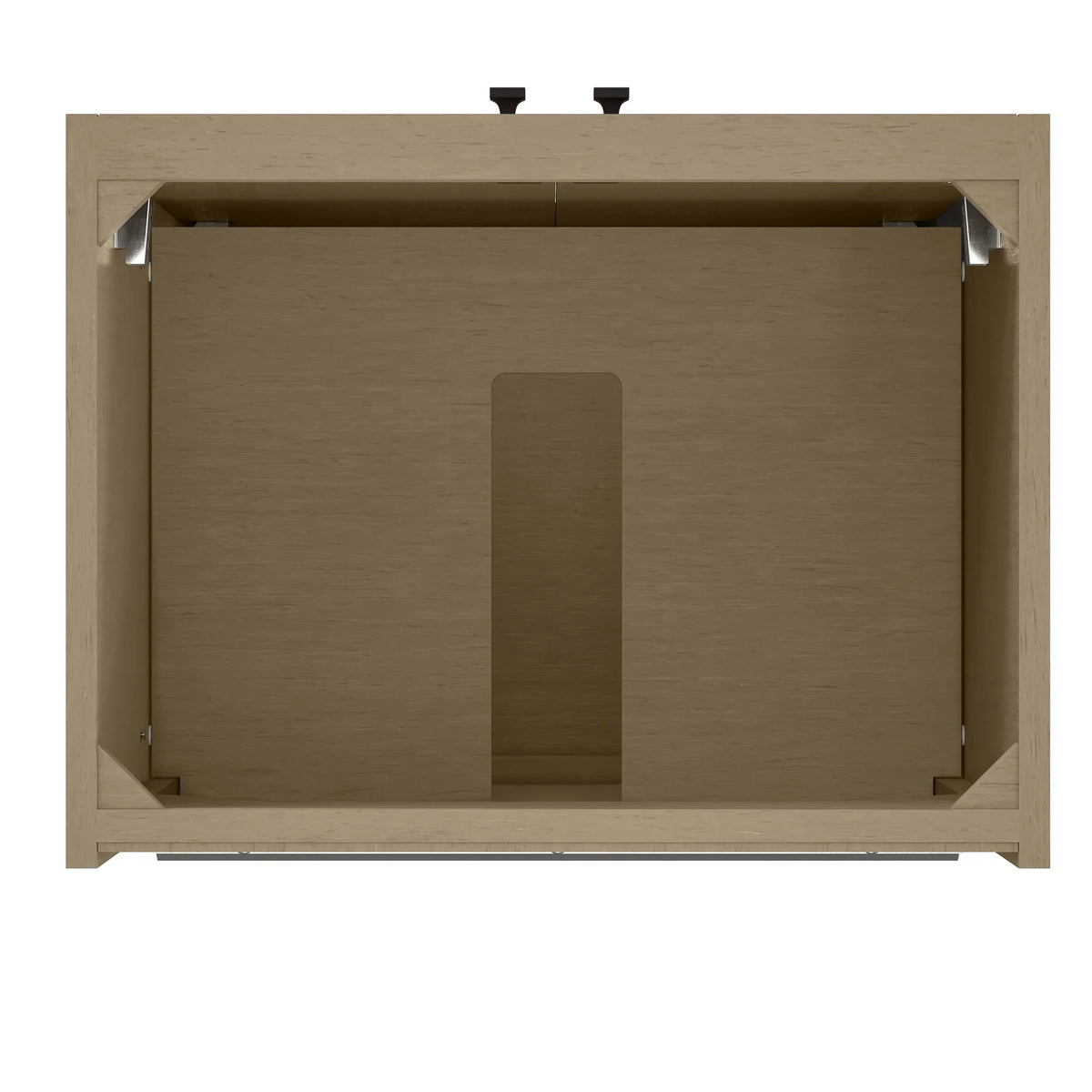 24" Chianti Single Cabinet in Walnut Whisper in Matte Black-White Glossy image 10