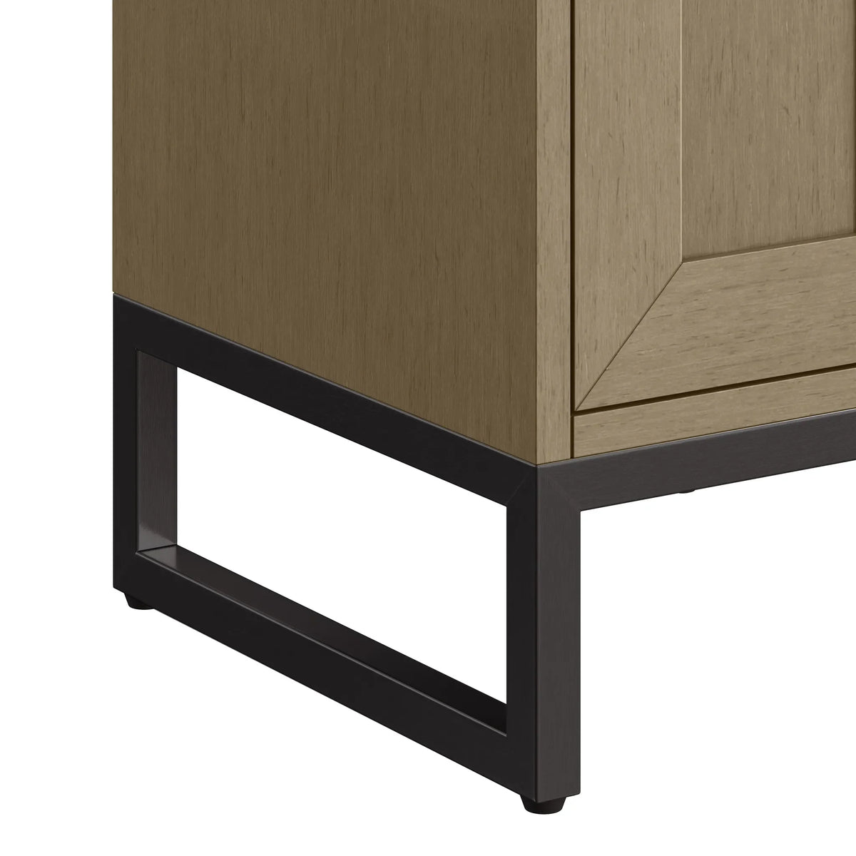 24" Chianti Single Cabinet in Walnut Whisper in Matte Black-White Glossy image 20