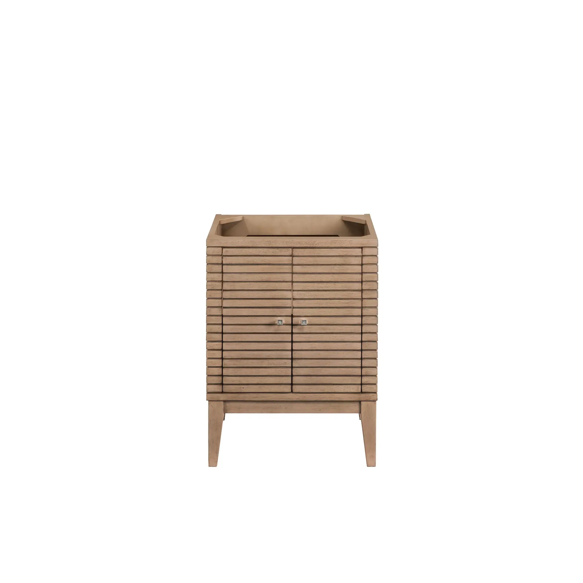 24" Linden Single Vanity in Whitewashed Walnut-Cabinet Only image