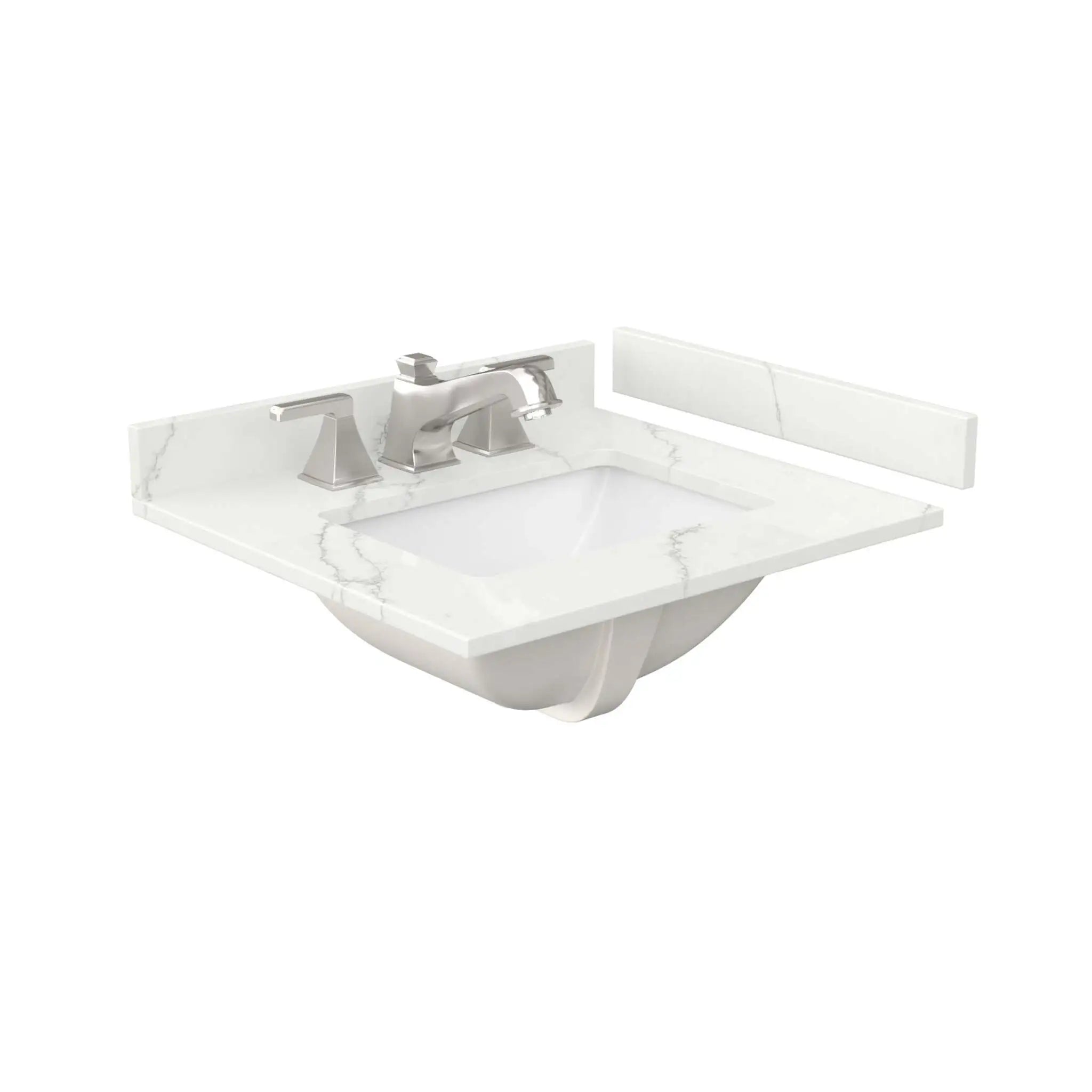24" Palmilla Single Bathroom Vanity in Dark Walnut with Matte Black Trim by Wyndham