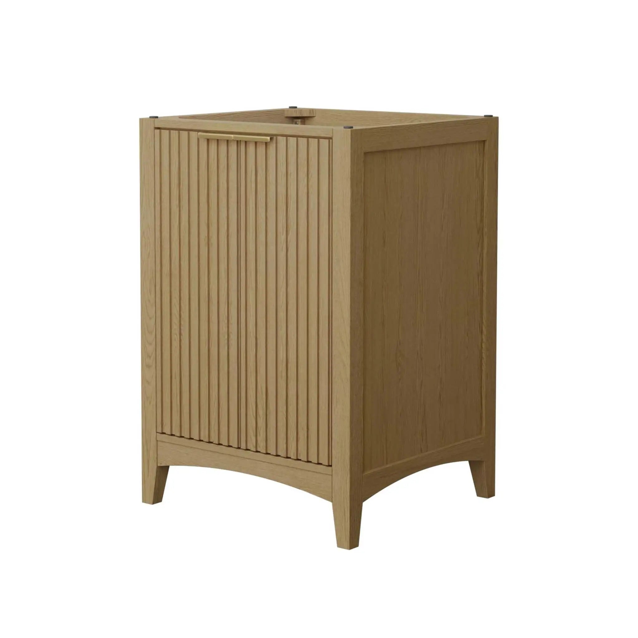 24" Palmilla Single Bathroom Vanity in Natural Oak with Brushed Gold Trim by Wyndham