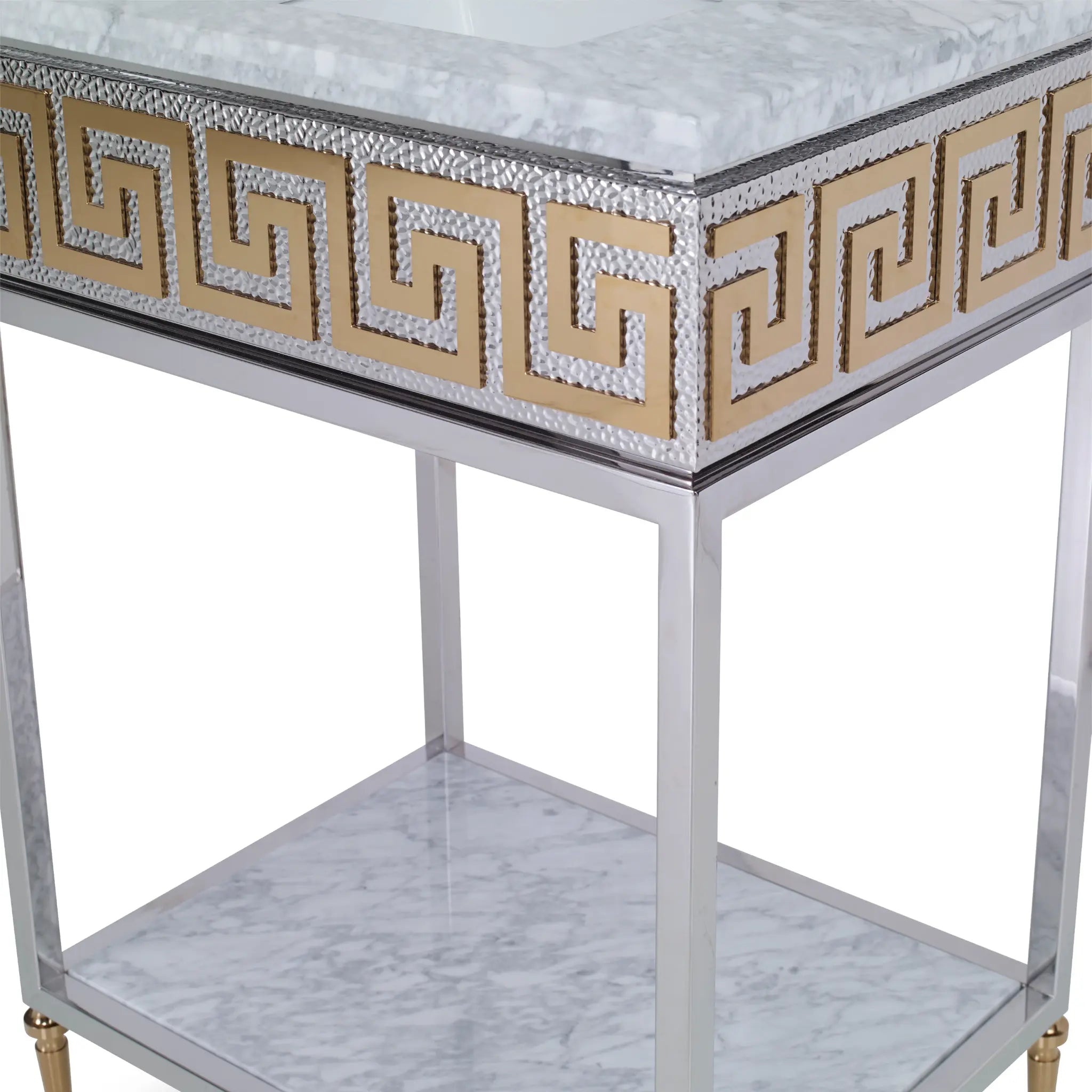 24" Roman Petite Sink Chest - Stainless Steel by Ambella Home image 2