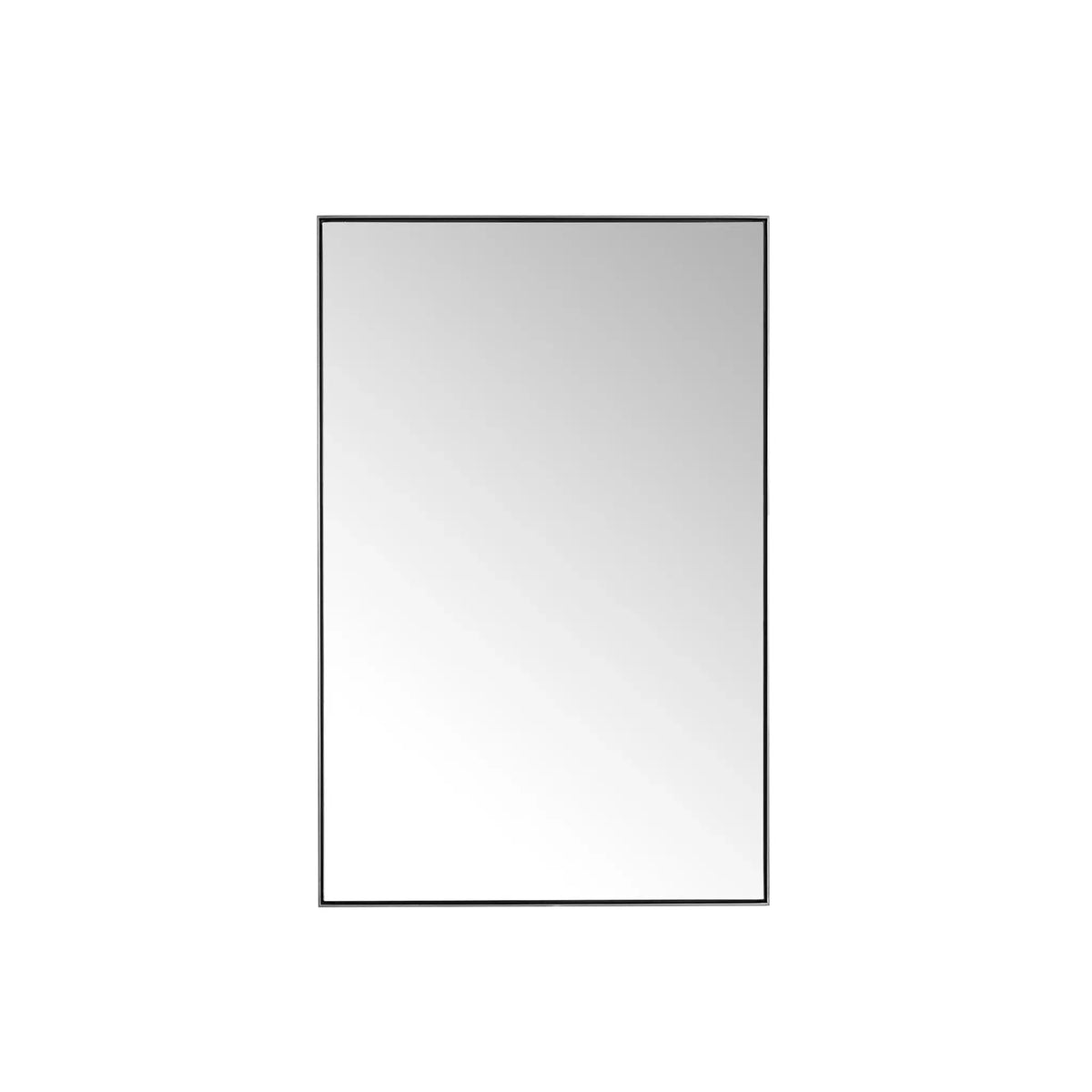26 Inch Rohe Rectangular Mirror - Satin Nickel Image 1