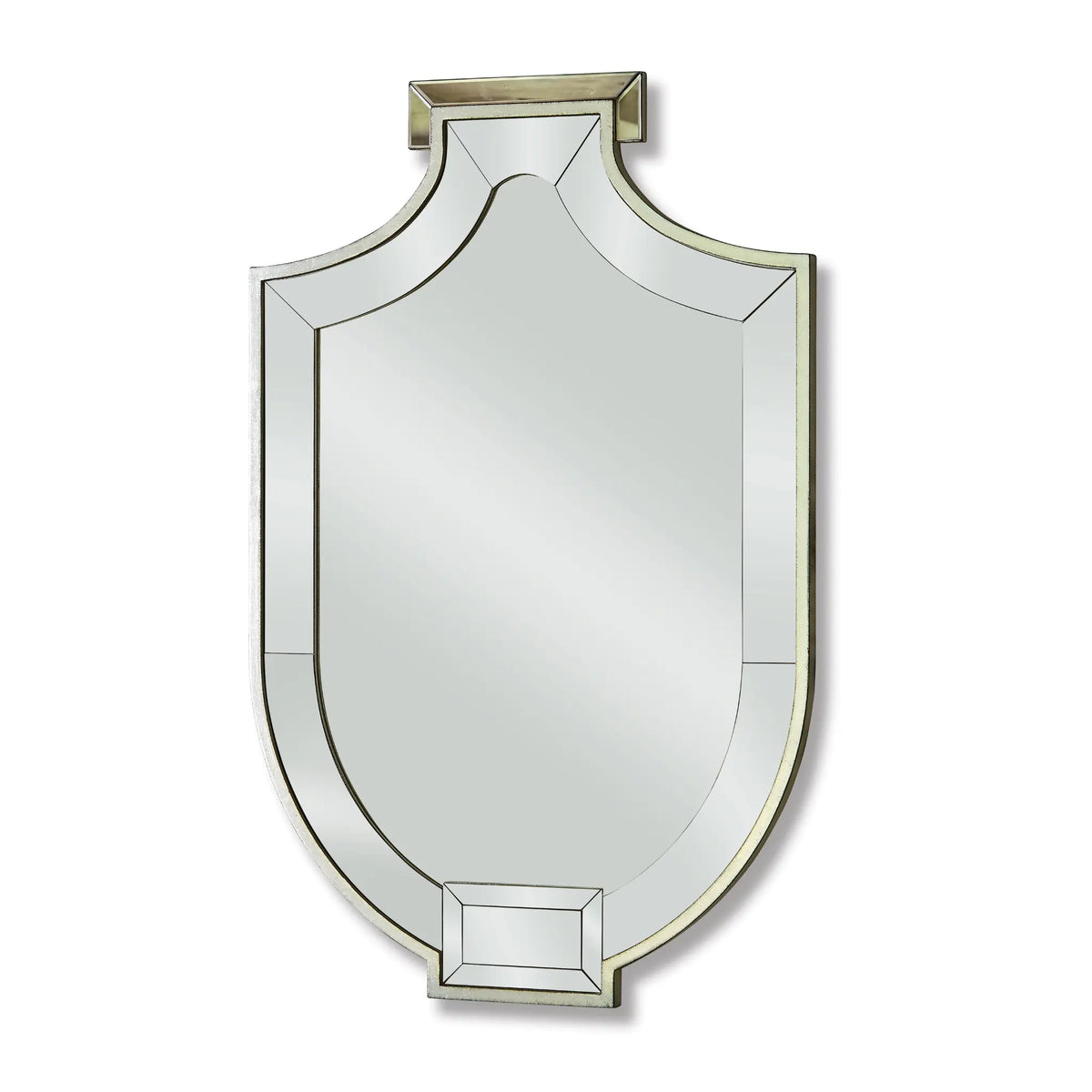 26" Shield Mirror - Antique Silver by Ambella Home image