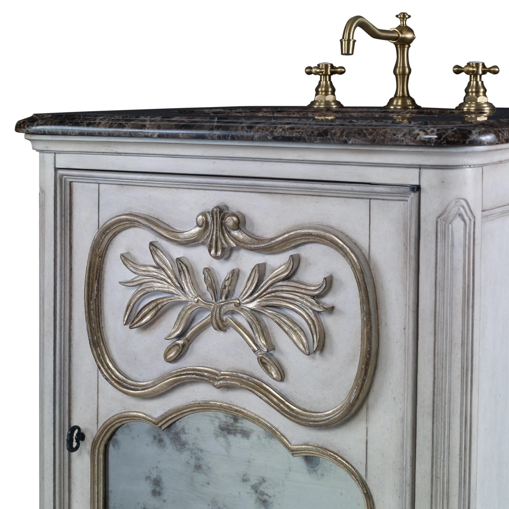 27" Laurel Petite Sink Chest - White by Ambella Home image 2