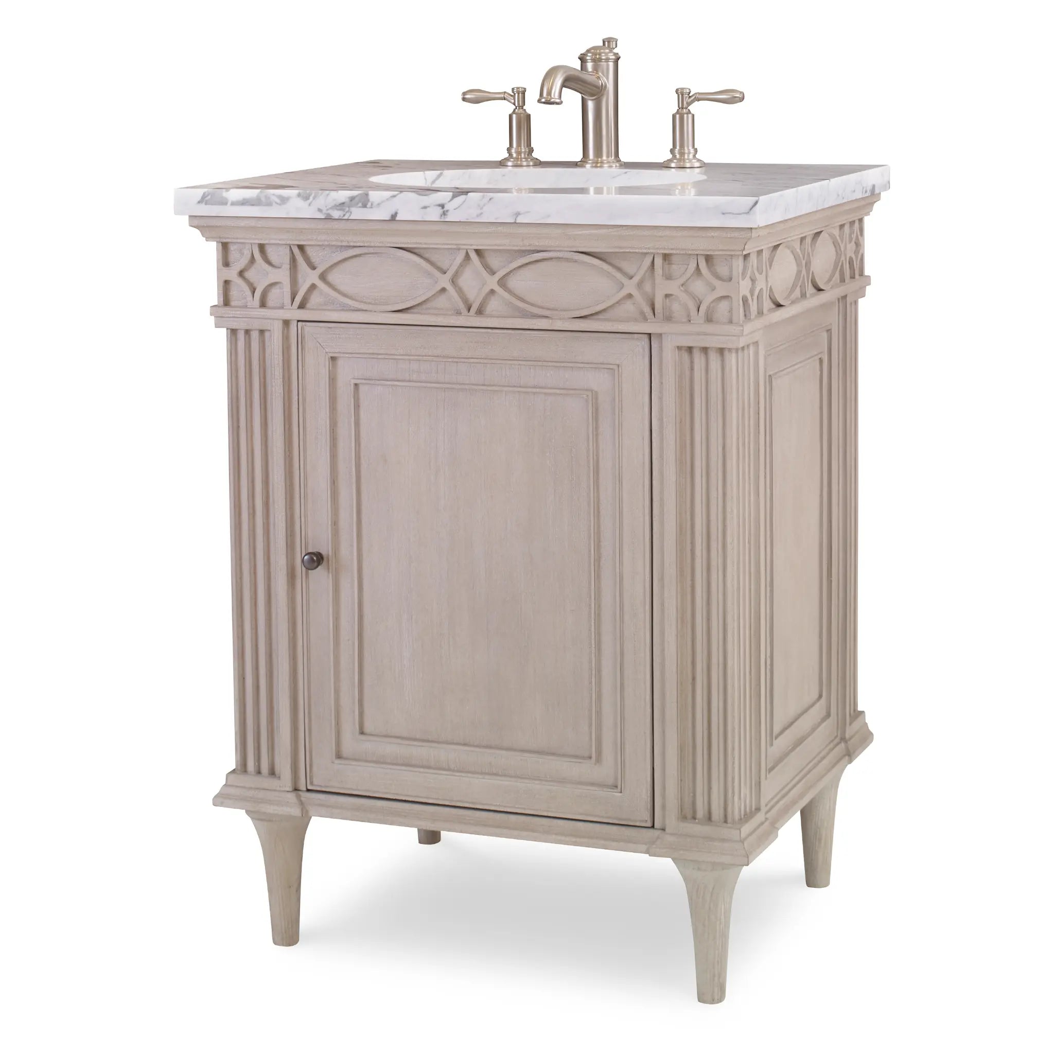 28" Seville Petite Sink Chest - French White by Ambella Home image 1