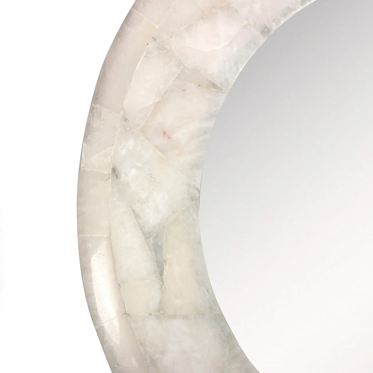 30" Allira Quartz Round Mirror by Ambella Home image 2
