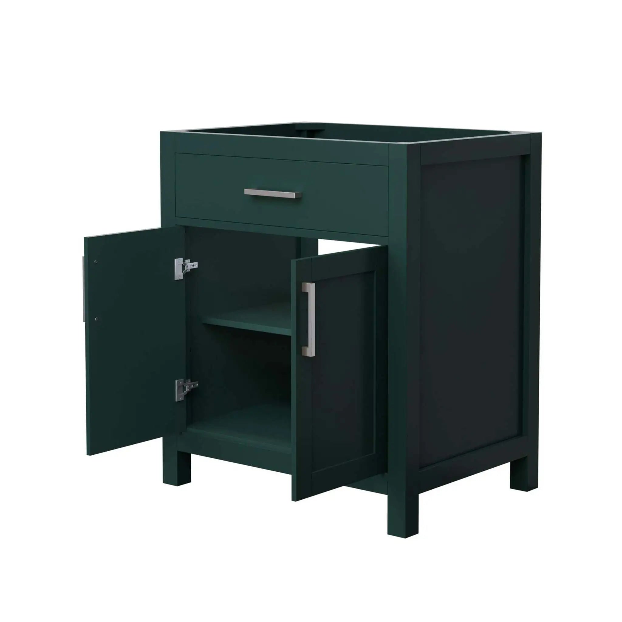 30" Beckett Single Bathroom Vanity in Green with Brushed Nickel Trim by Wyndham