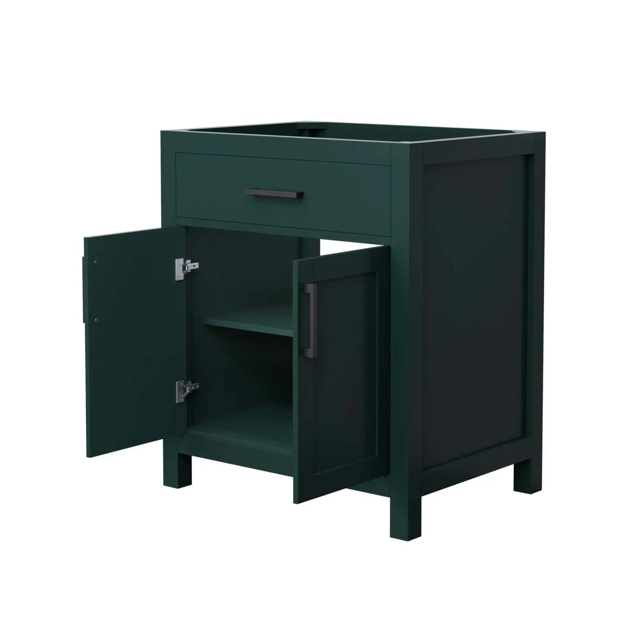 30" Beckett Single Bathroom Vanity in Green with Matte Black Trim by Wyndham