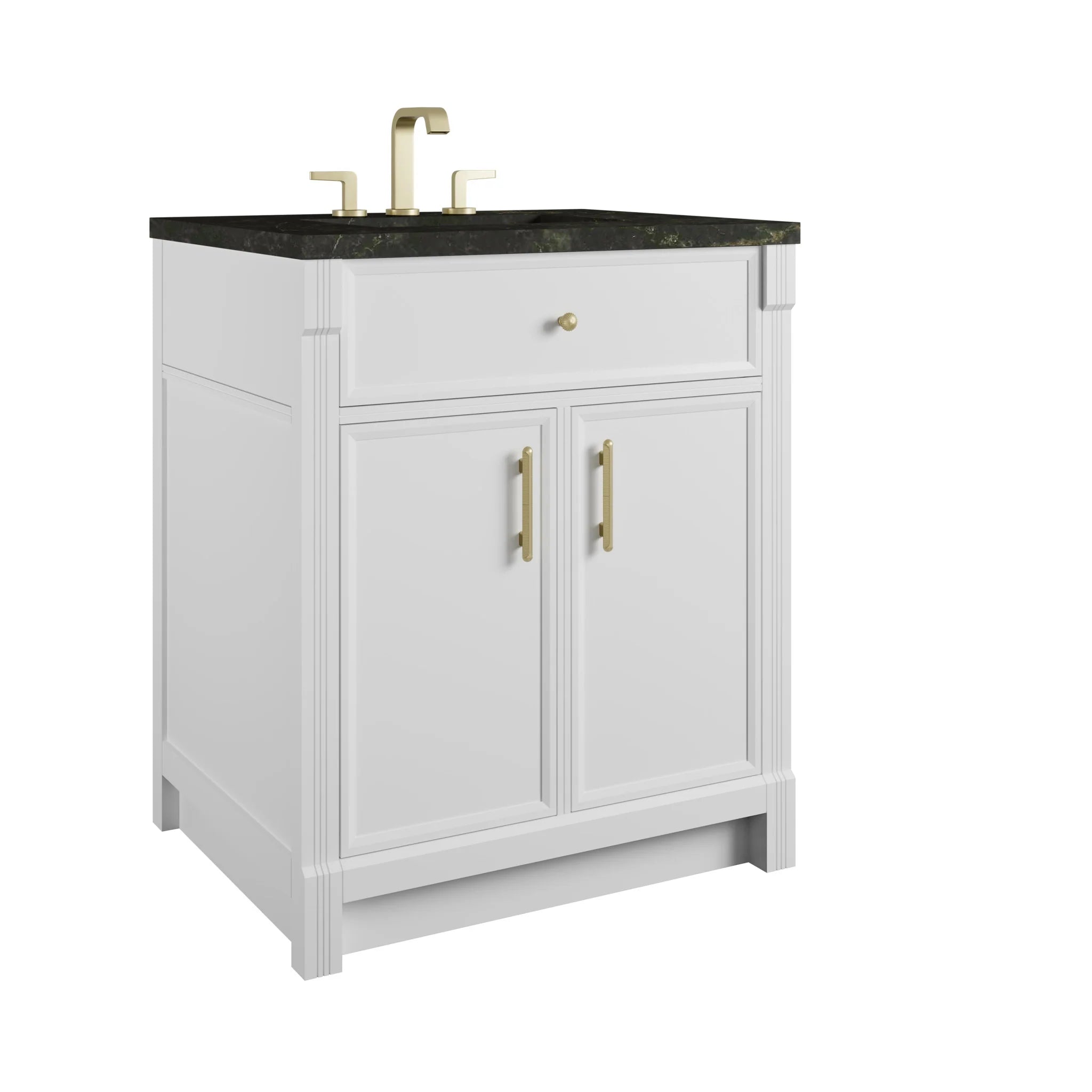 30" Bellshire Single Vanity in Bright White by James Martin Vanities-Phantome Eclos 9
