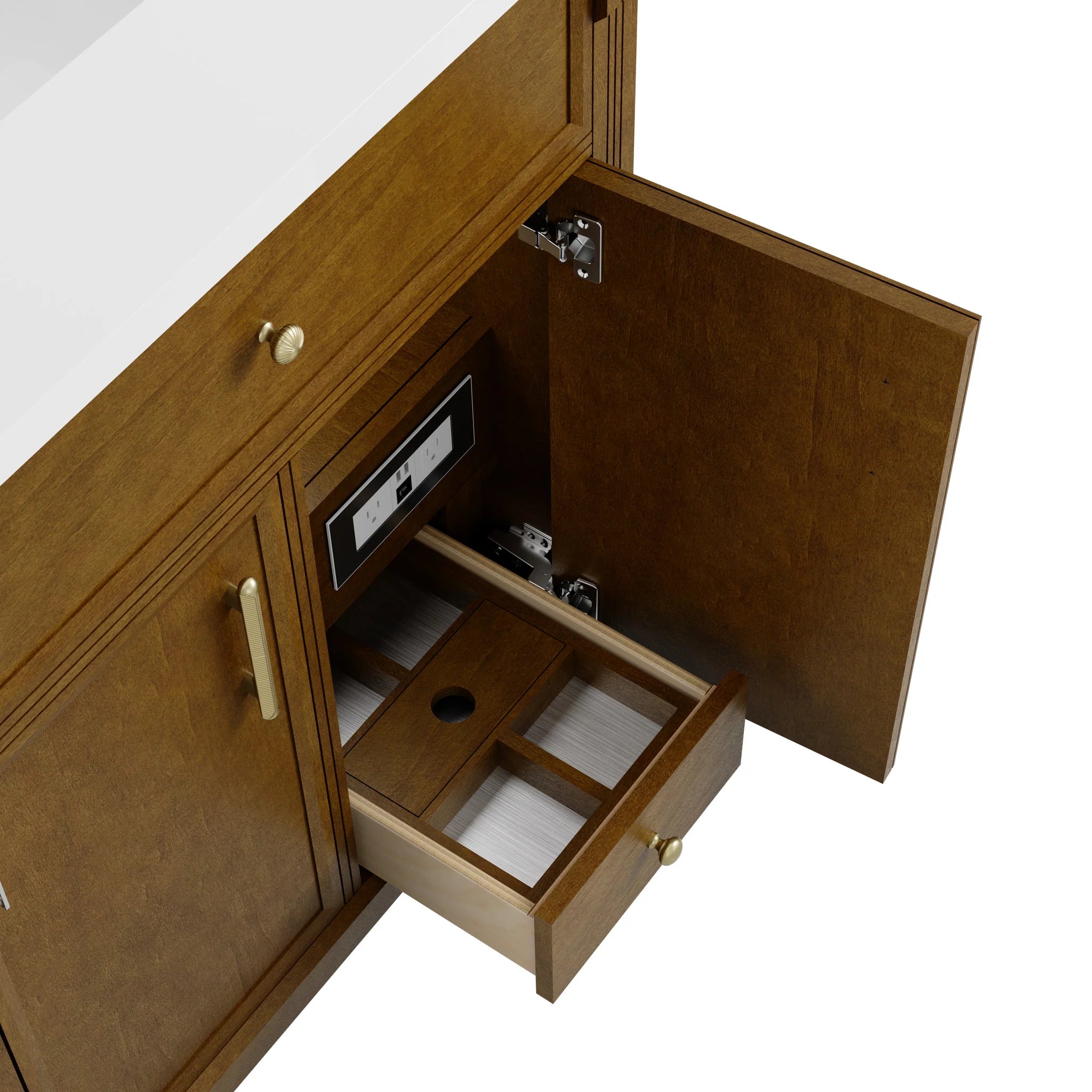 30" Bellshire Single Vanity in Honey Oak by James Martin Vanities-Cabinet Only 8