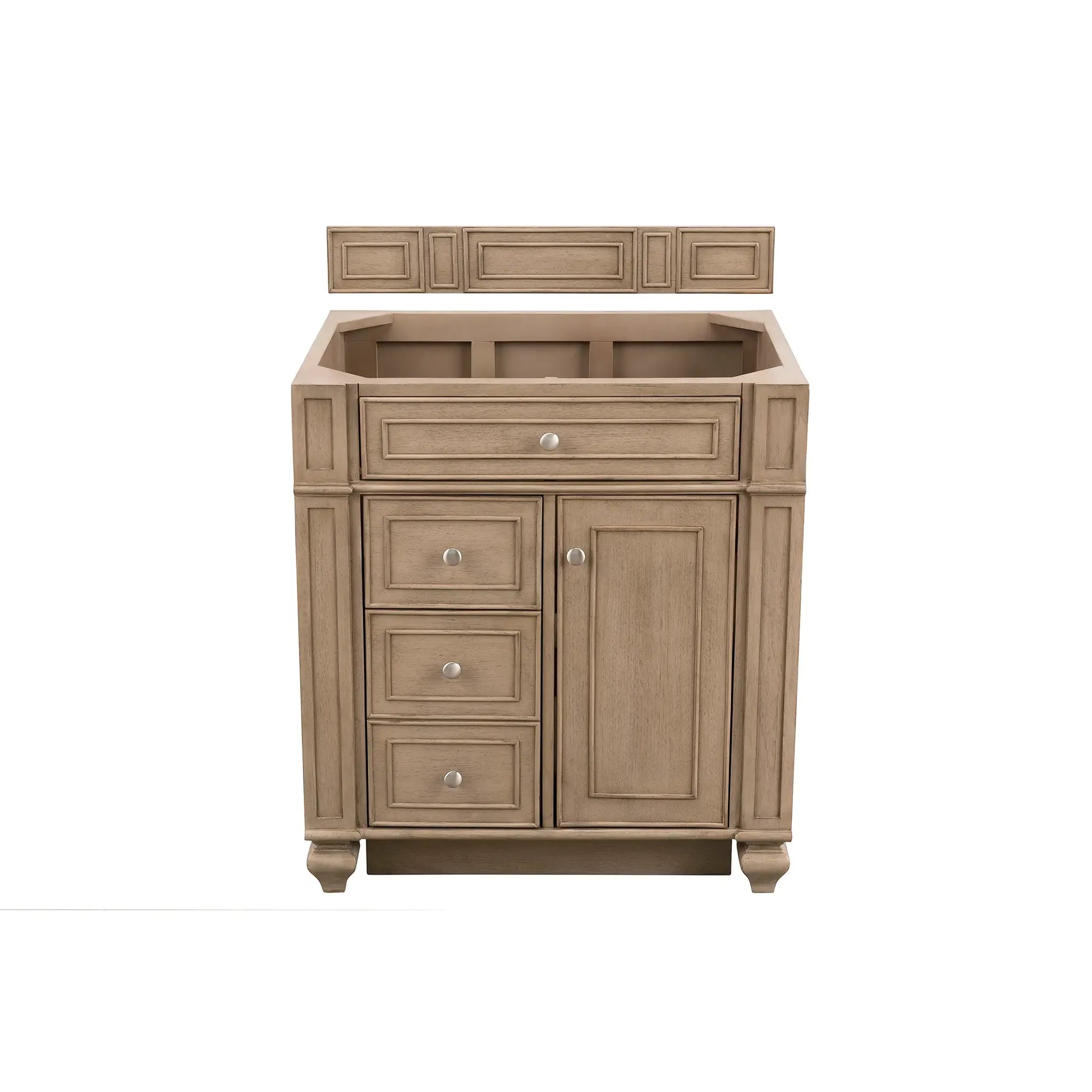 30" Bristol Single Vanity in Whitewashed Walnut-Cabinet Only-Not Available image