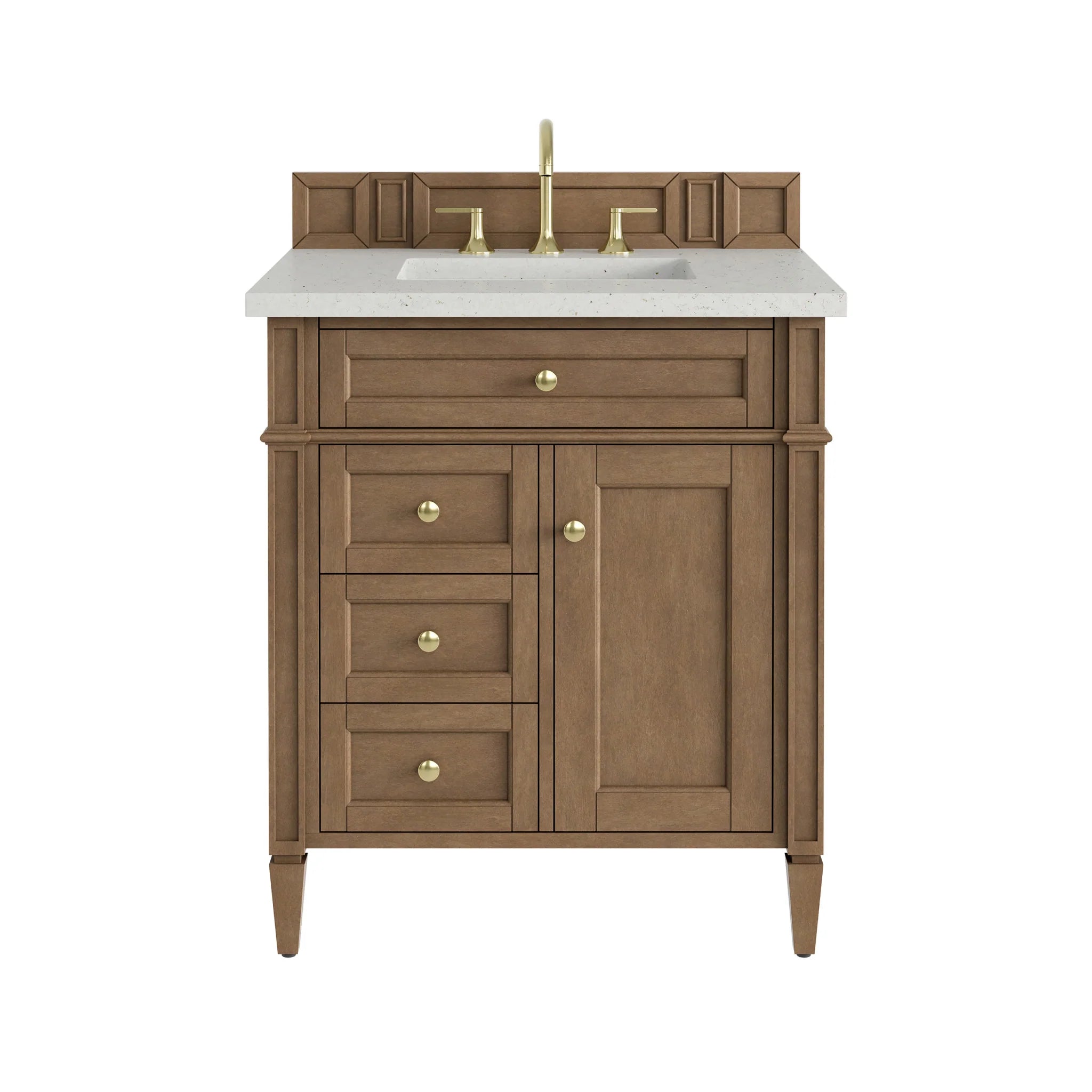 30" Brittany Single Vanity in Pecan by James Martin Vanities-Lime Delight Silestone