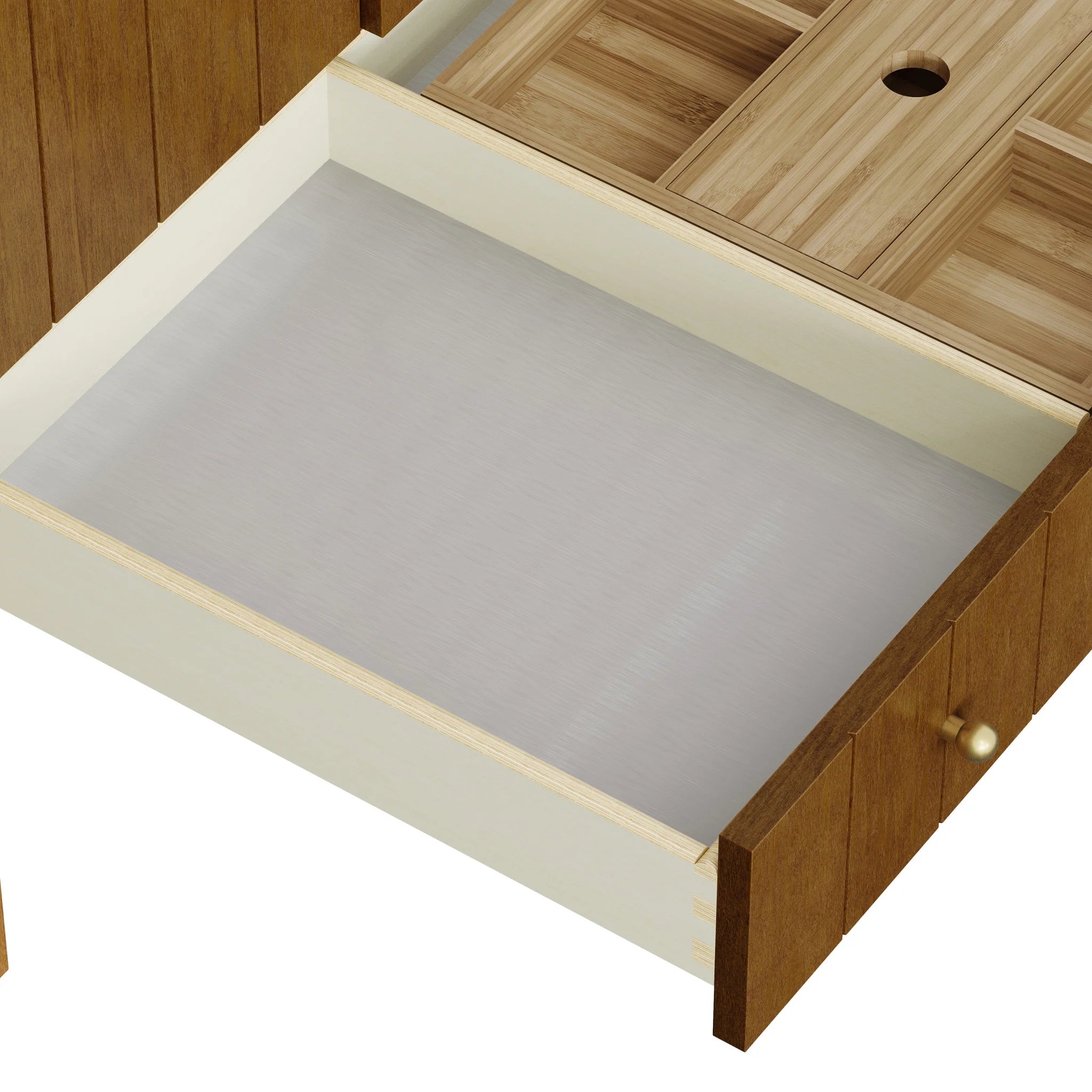 30" Hudson Single Vanity in Honey Oak by James Martin Vanities-White Zeus Silestone 17