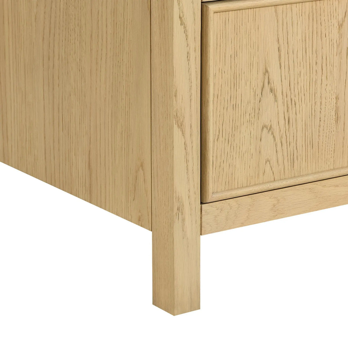 48" Isola Single Bathroom Vanity Scandinavian Oak Matte Black Trim by wyndham View 19