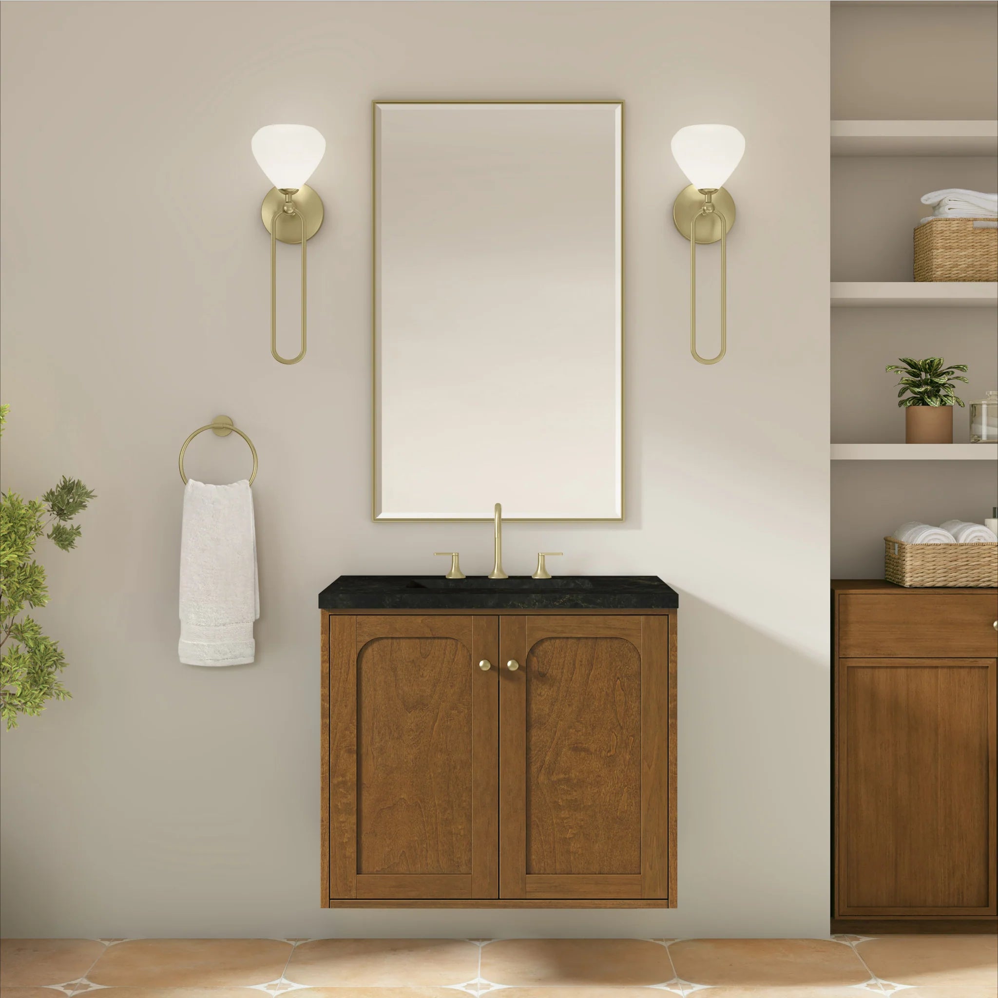 30" Laurent Single Vanity in Honey Oak by James Martin Vanities-Phantome Eclos 3