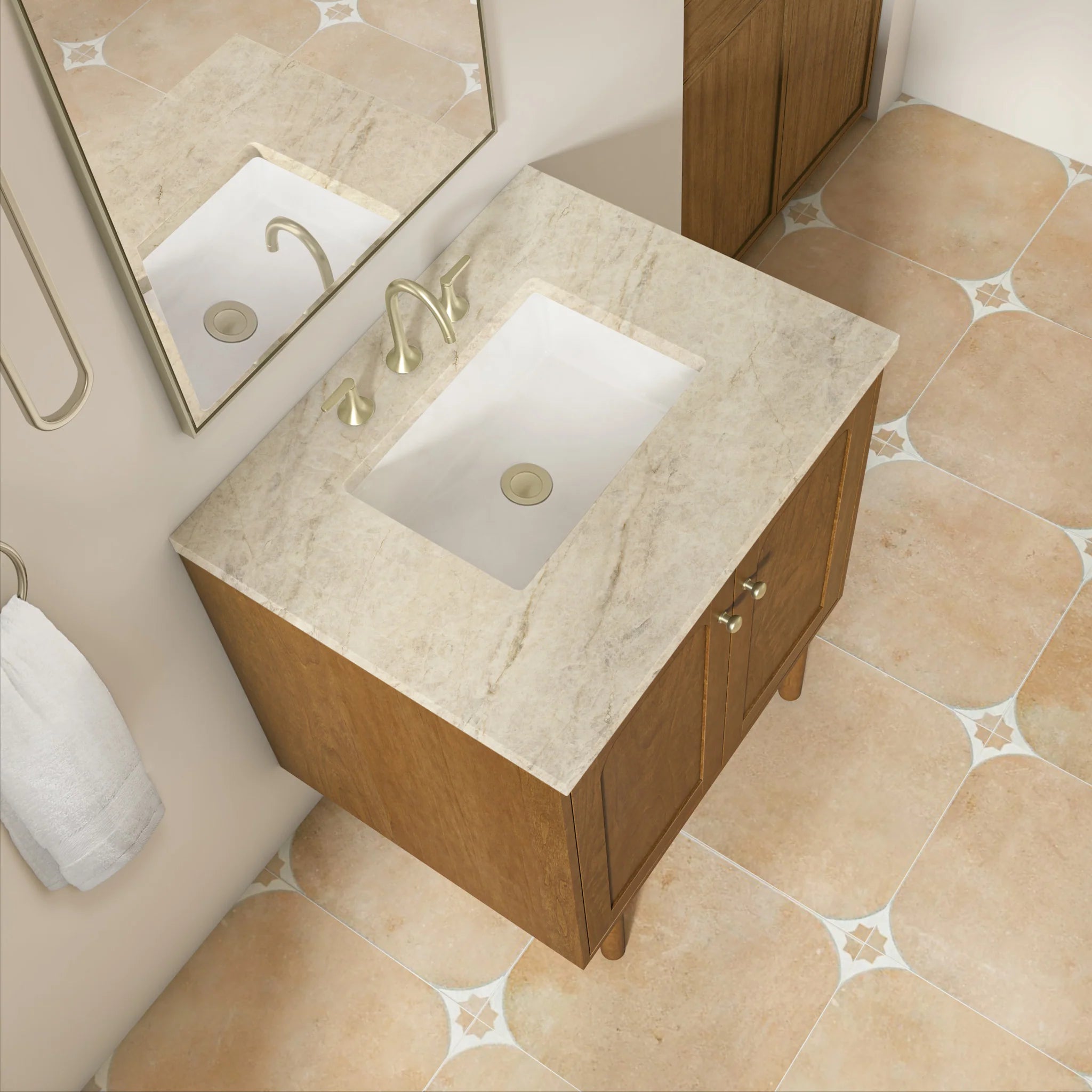 30" Laurent Single Vanity in Honey Oak by James Martin Vanities-Tajnar Eclos 8