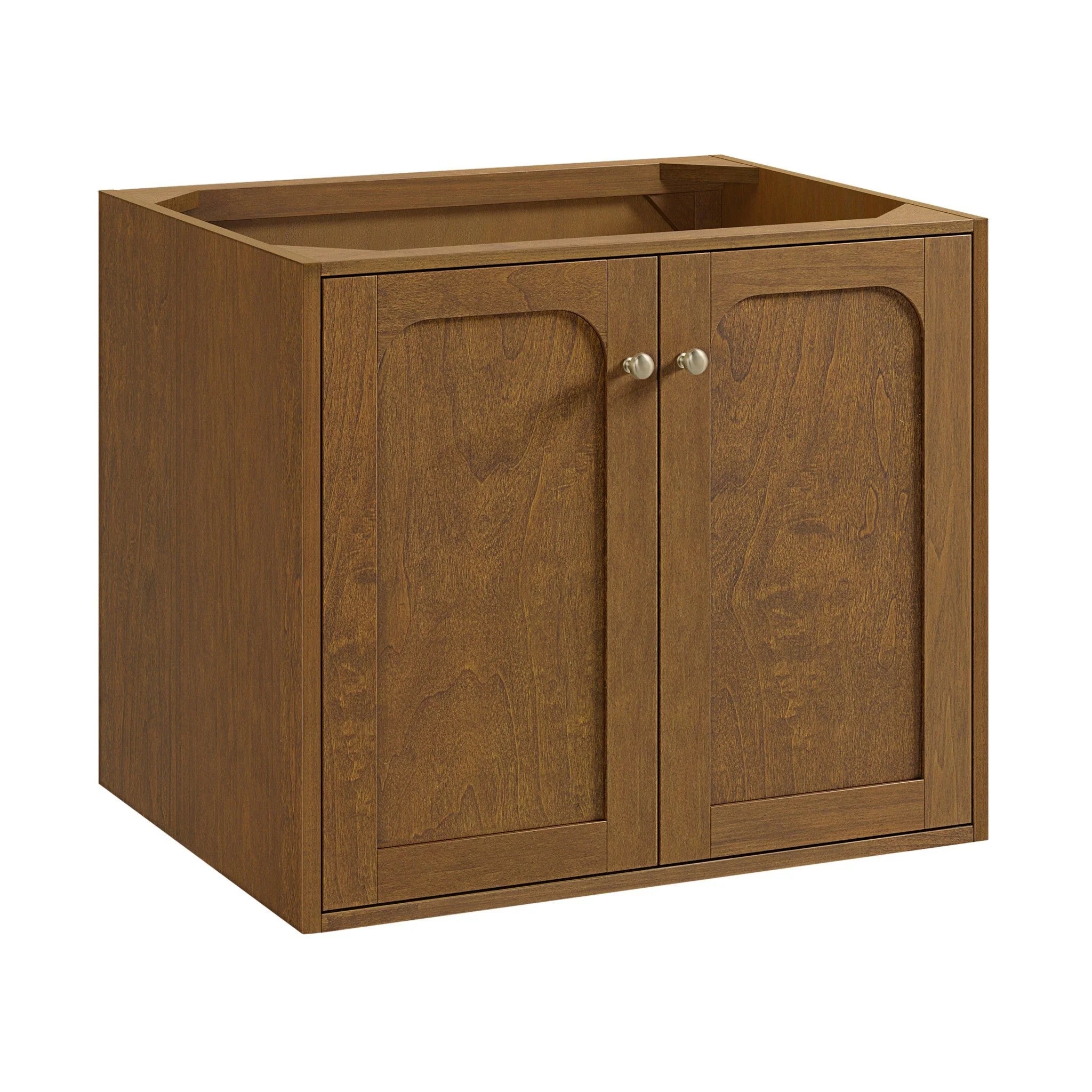 30" Laurent Single Vanity in Honey Oak by James Martin Vanities-White Zeus Silestone 18