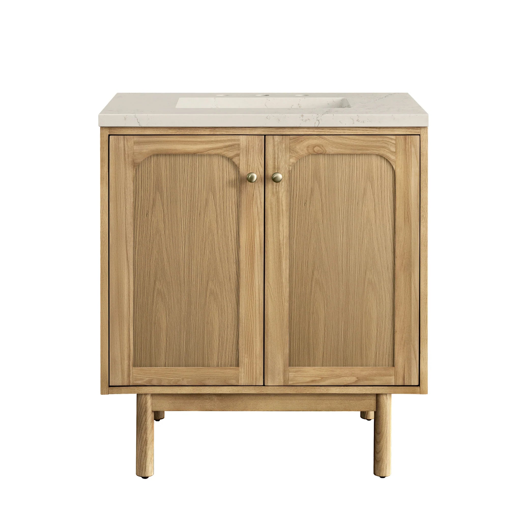 30-laurent-single-vanity-in-light-natural-oak-by-james-martin-vanities-siberian-silestone image 1