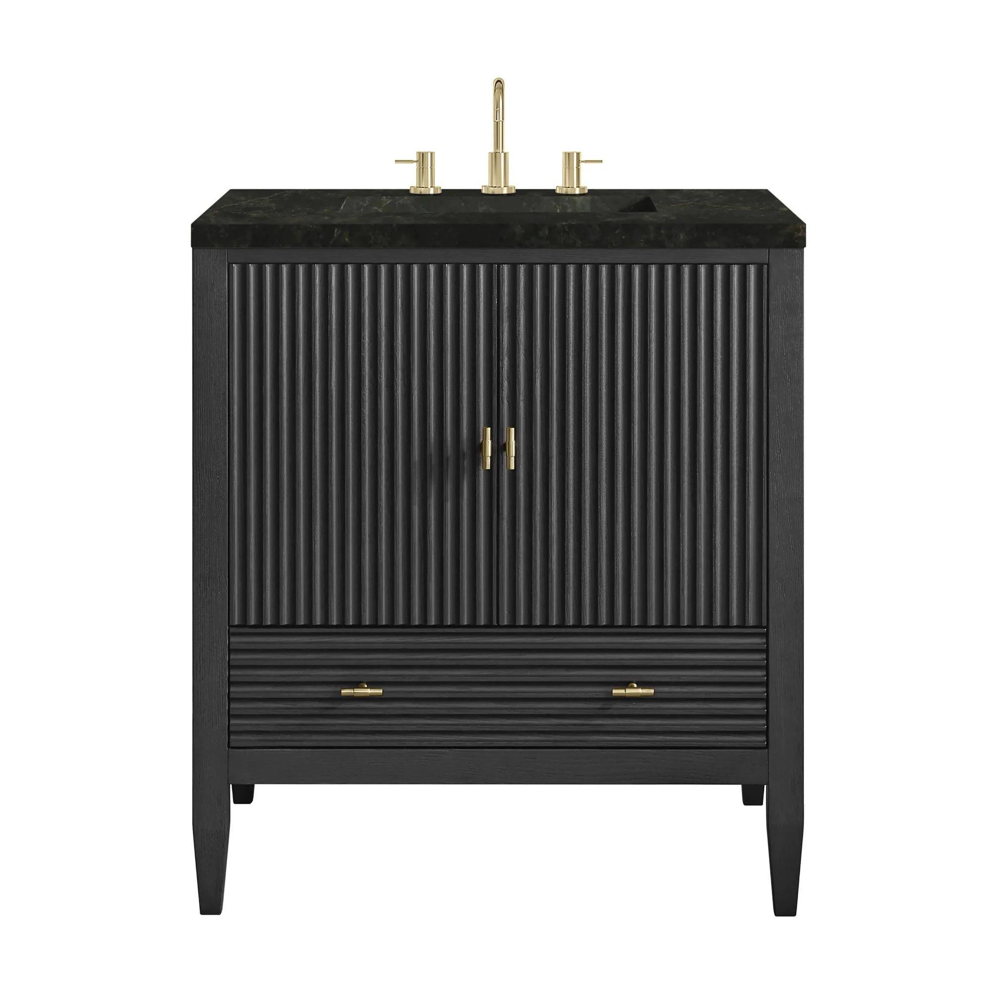 30" Myrrin Single Vanity in Carbon Oak by James Martin Vanities-Phantome Eclos
