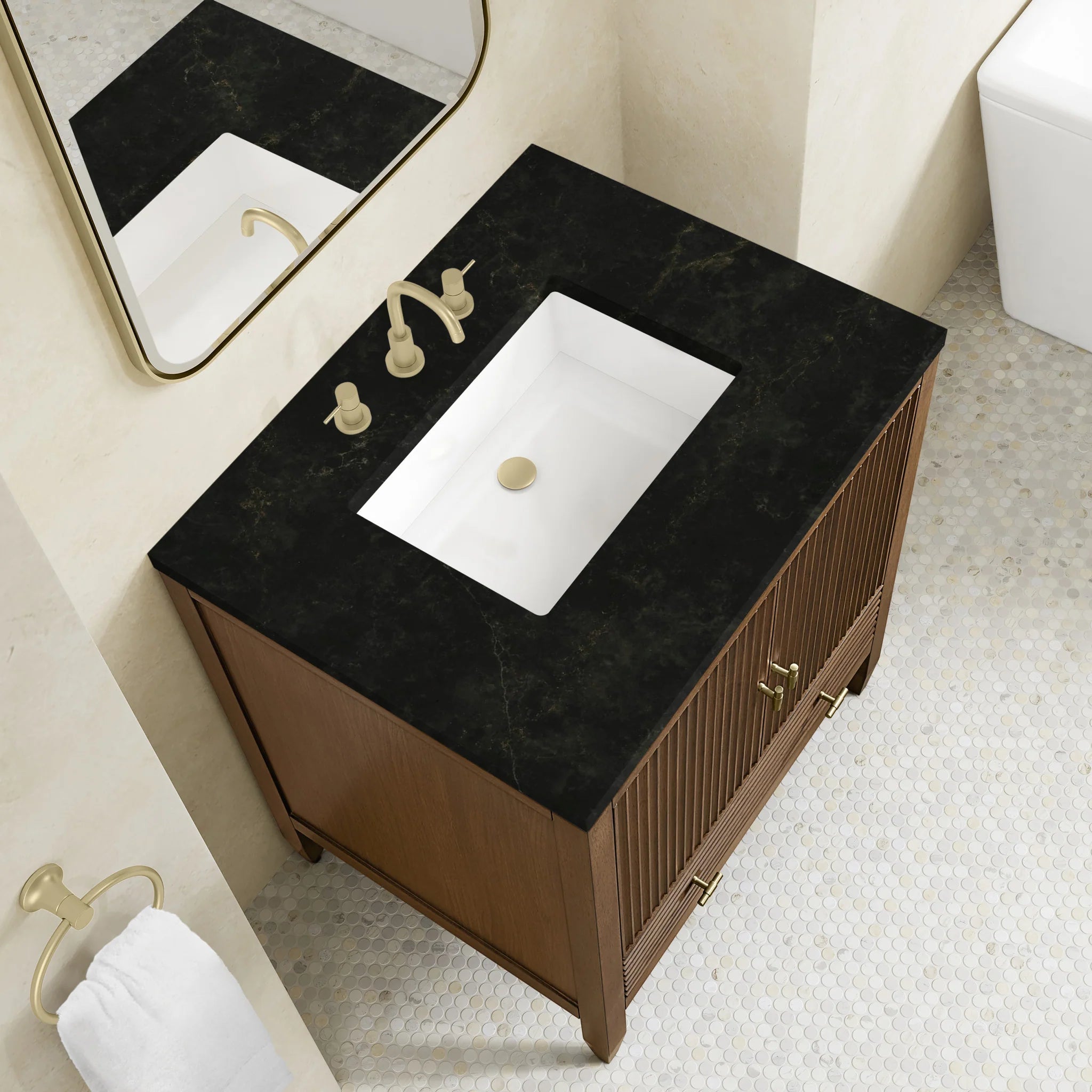 30" Myrrin Single Vanity in Mid-Century Walnut by James Martin Vanities-Phantome Eclos 5