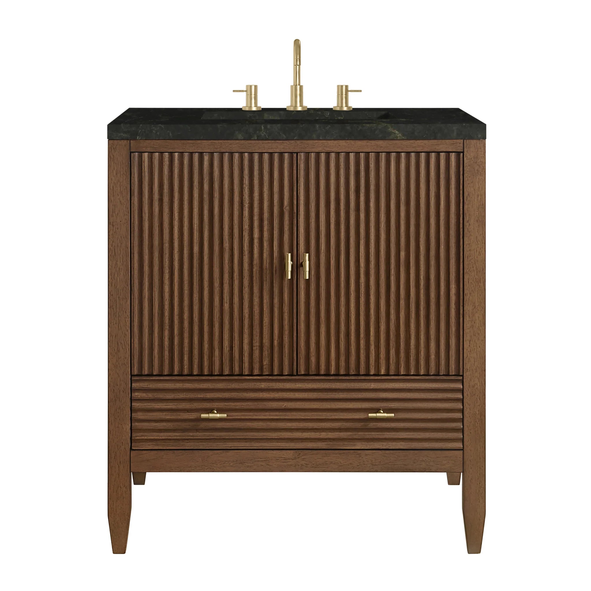 30" Myrrin Single Vanity in Mid-Century Walnut by James Martin Vanities-Phantome Eclos