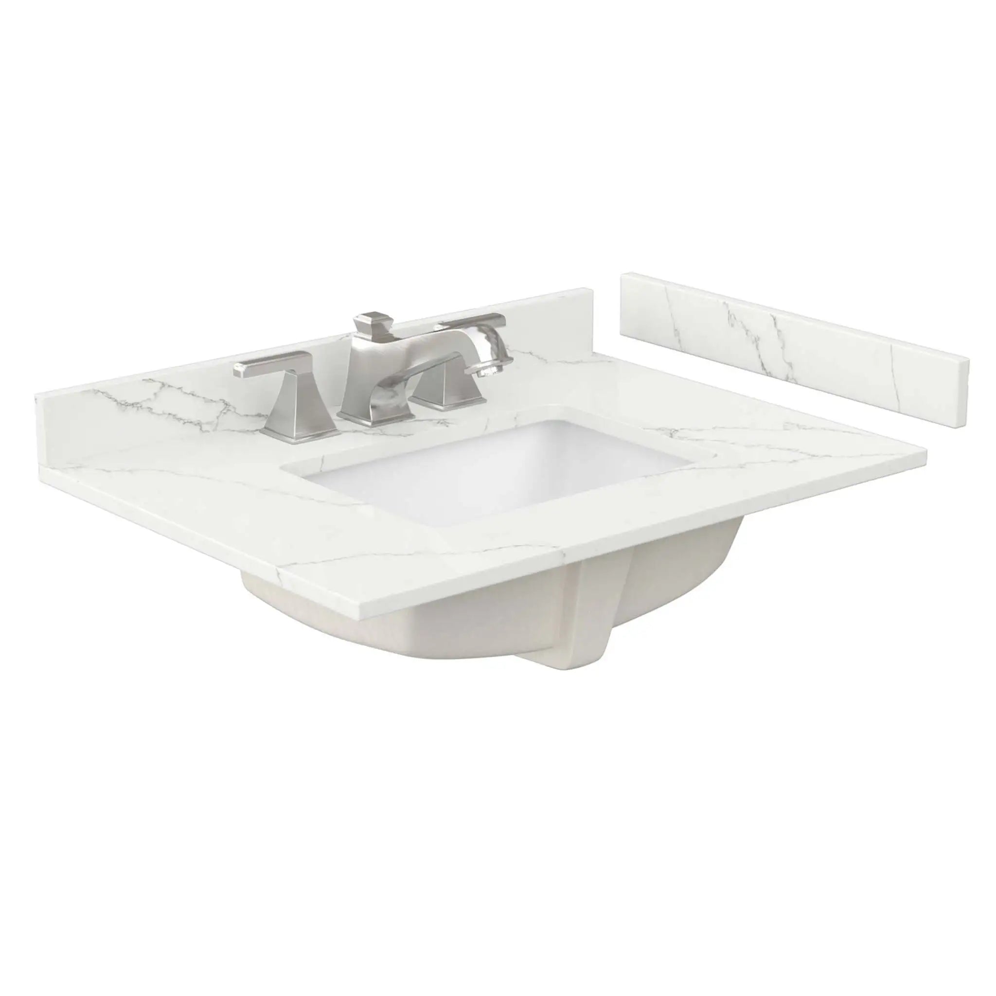 30" Palmilla Single Bathroom Vanity in Dark Walnut with Brushed Nickel Trim by Wyndham