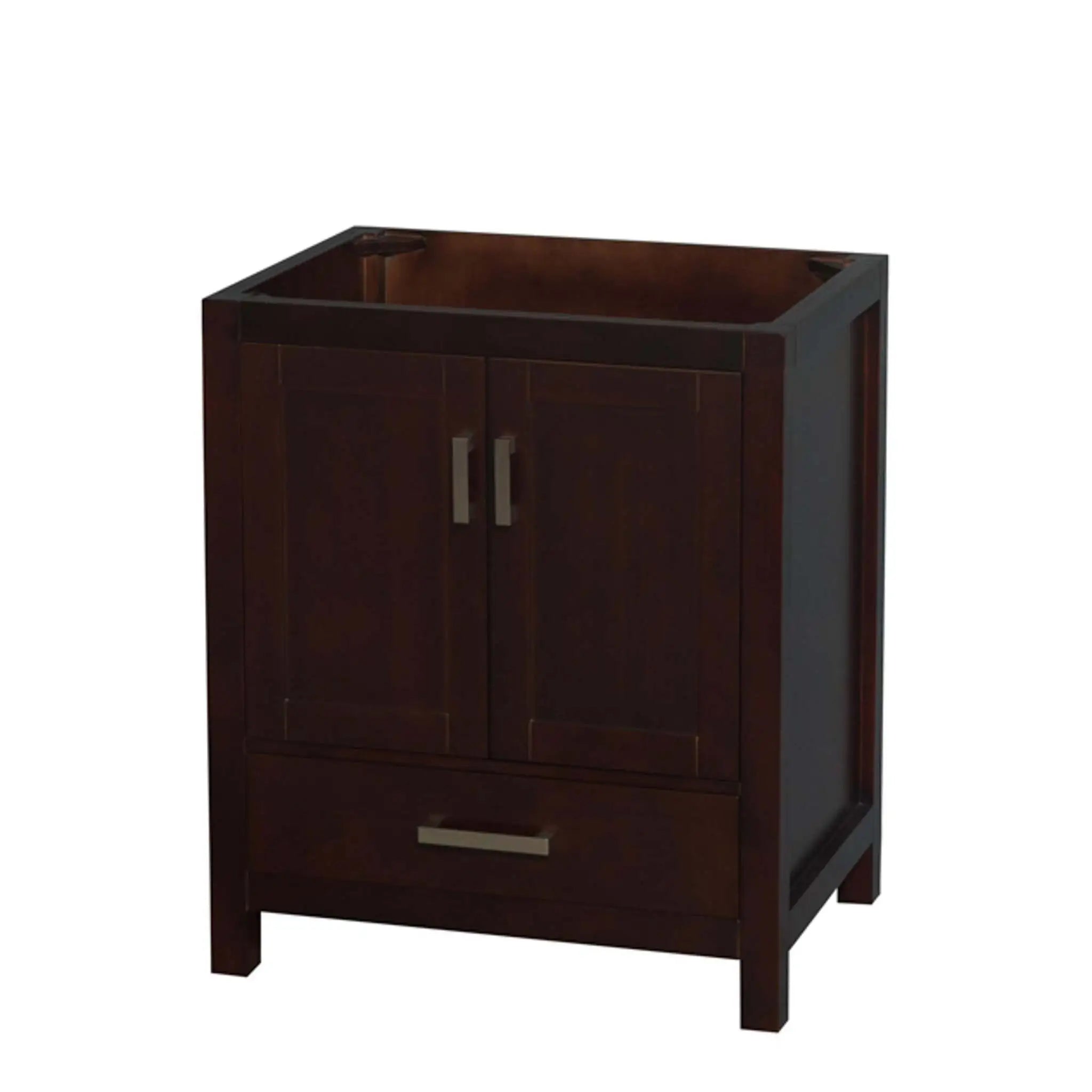 30" Sheffield Single Bathroom Vanity in Espresso with Brushed Chrome Trim by Wyndham