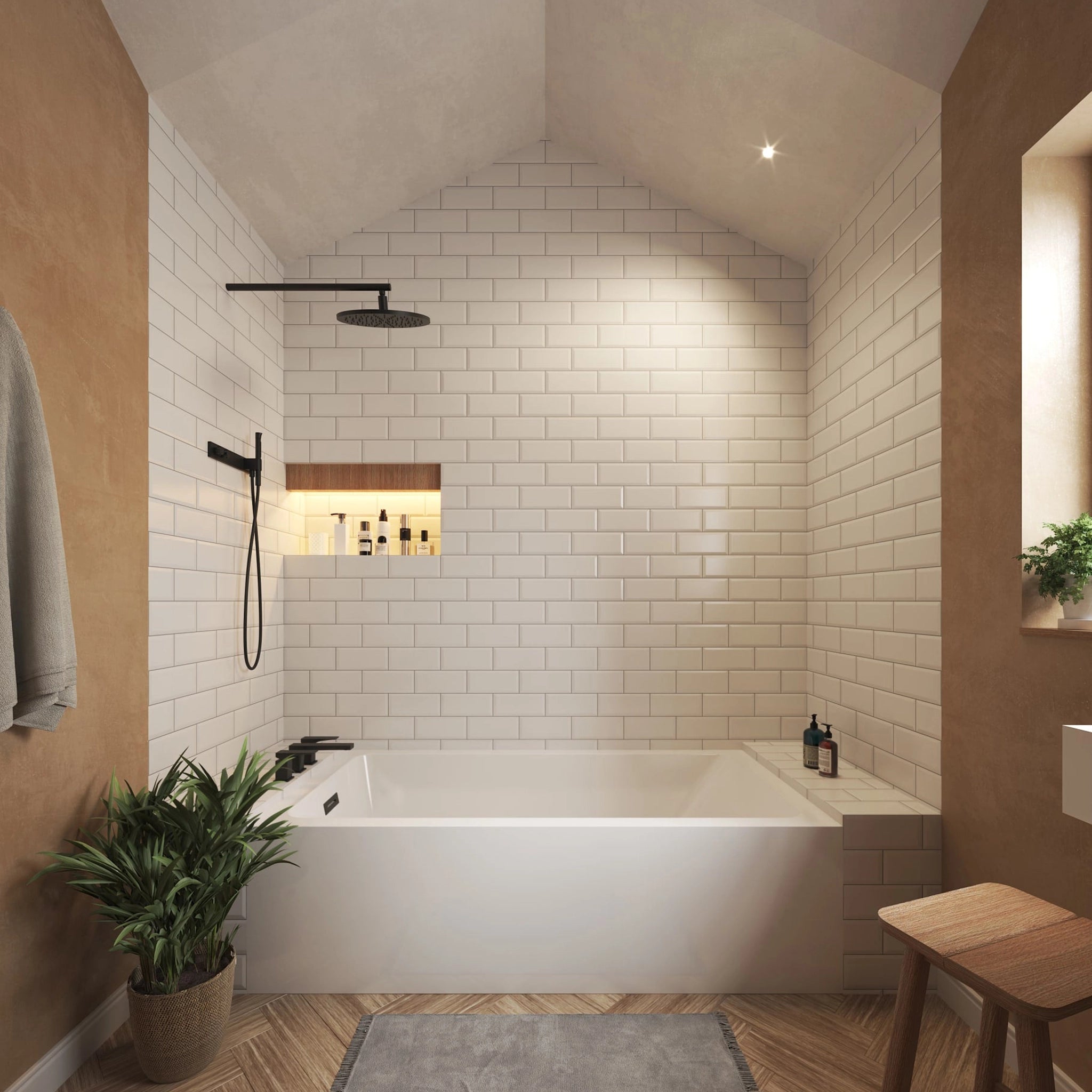 30" White Alcove Bathtub - Grayley by Wyndham (WCBTW16030LMBTRIM) image 1