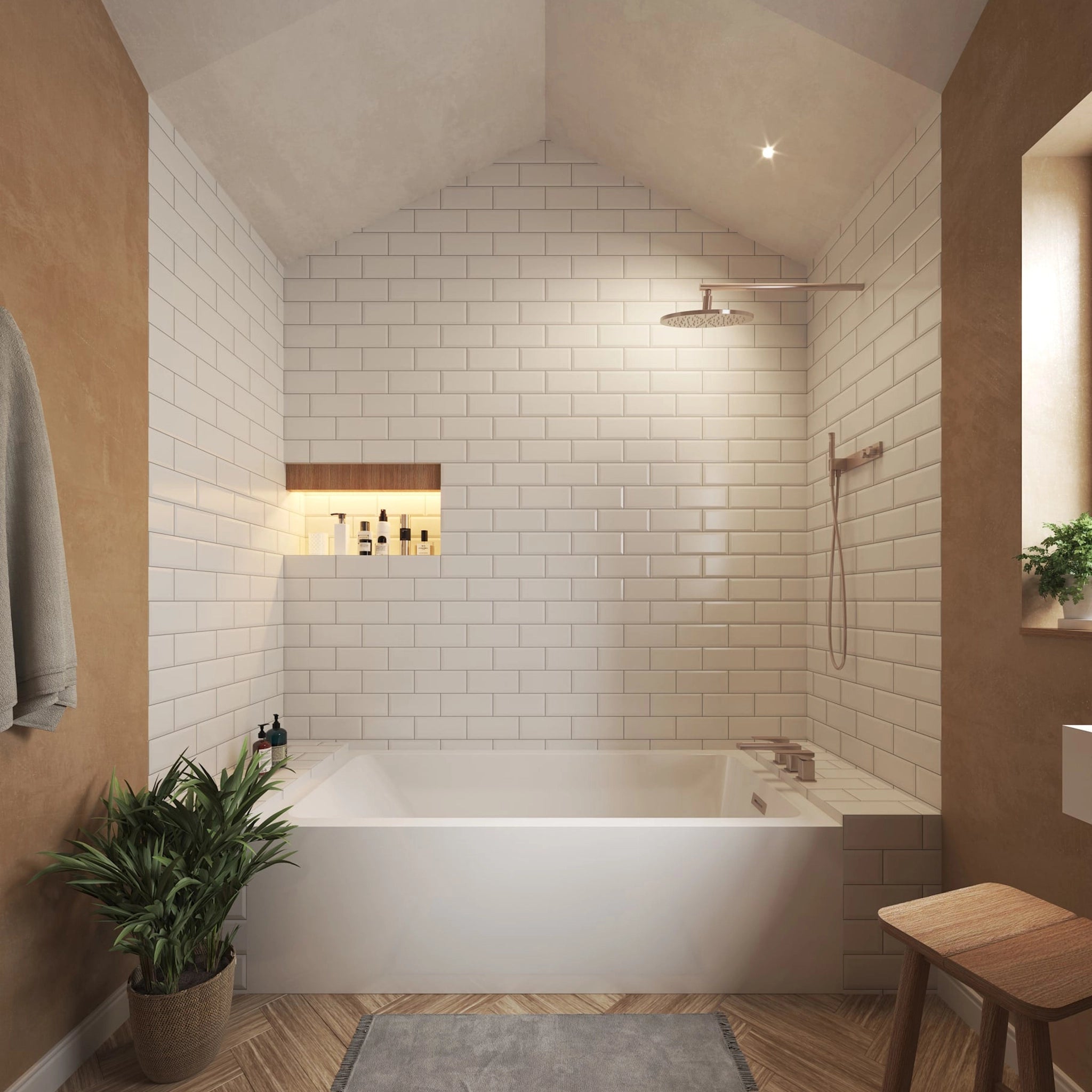 30" White Alcove Bathtub - Grayley by Wyndham (WCBTW16030RBNTRIM) image 1