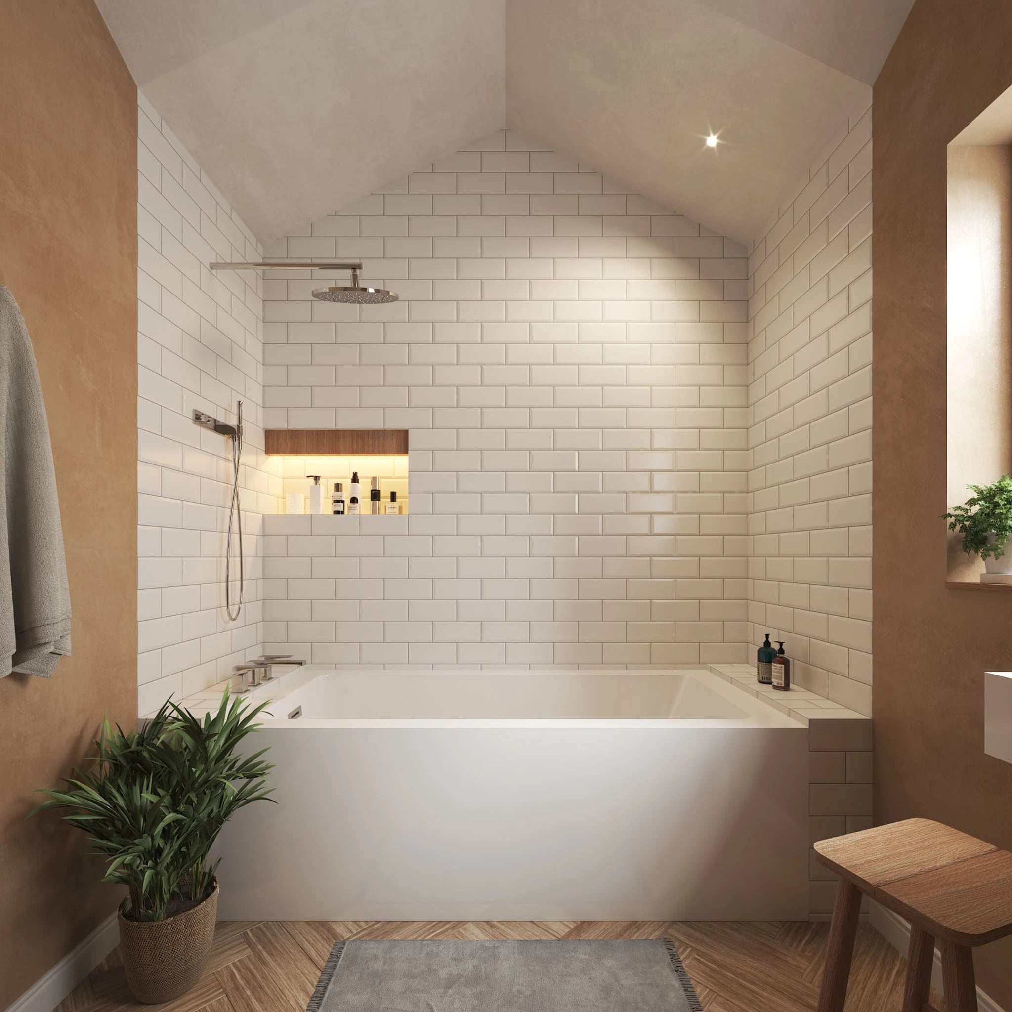 30" White Alcove Bathtub - Grayley by Wyndham (WCBTW16630L) image 1