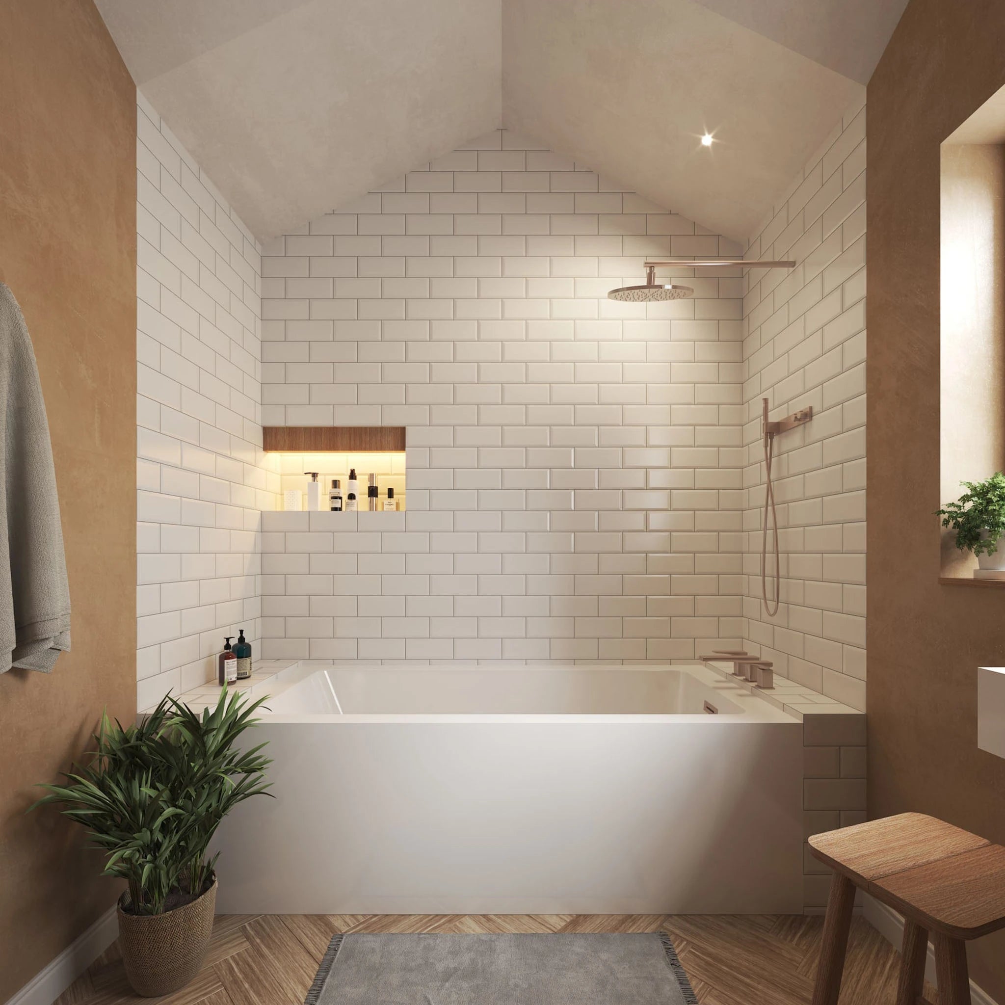 30" White Alcove Bathtub - Grayley by Wyndham (WCBTW16630RBNTRIM) image 1