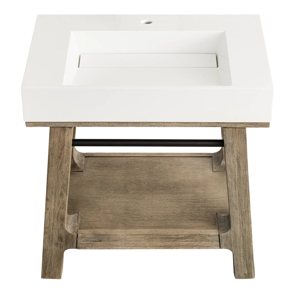 31.5" Auburn Single Sink Console in Weathered Timber-Base Only image 2