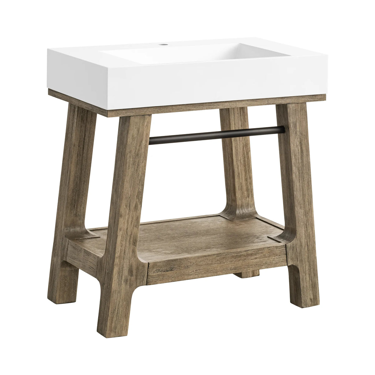 31.5" Auburn Single Sink Console in Weathered Timber-Base Only image 5