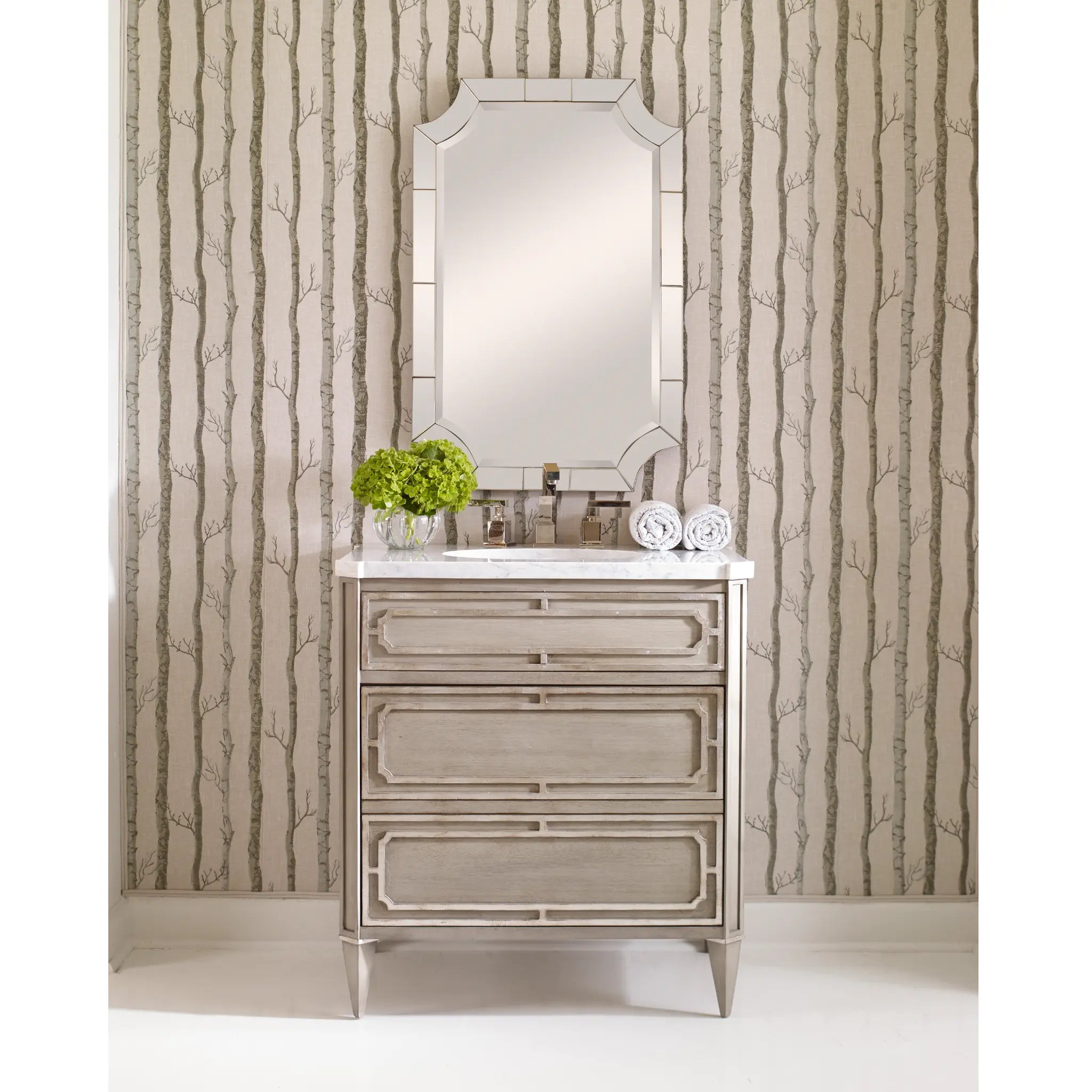 33" Emperor Medium Sink Chest - Ash Grey by Ambella Home image 6