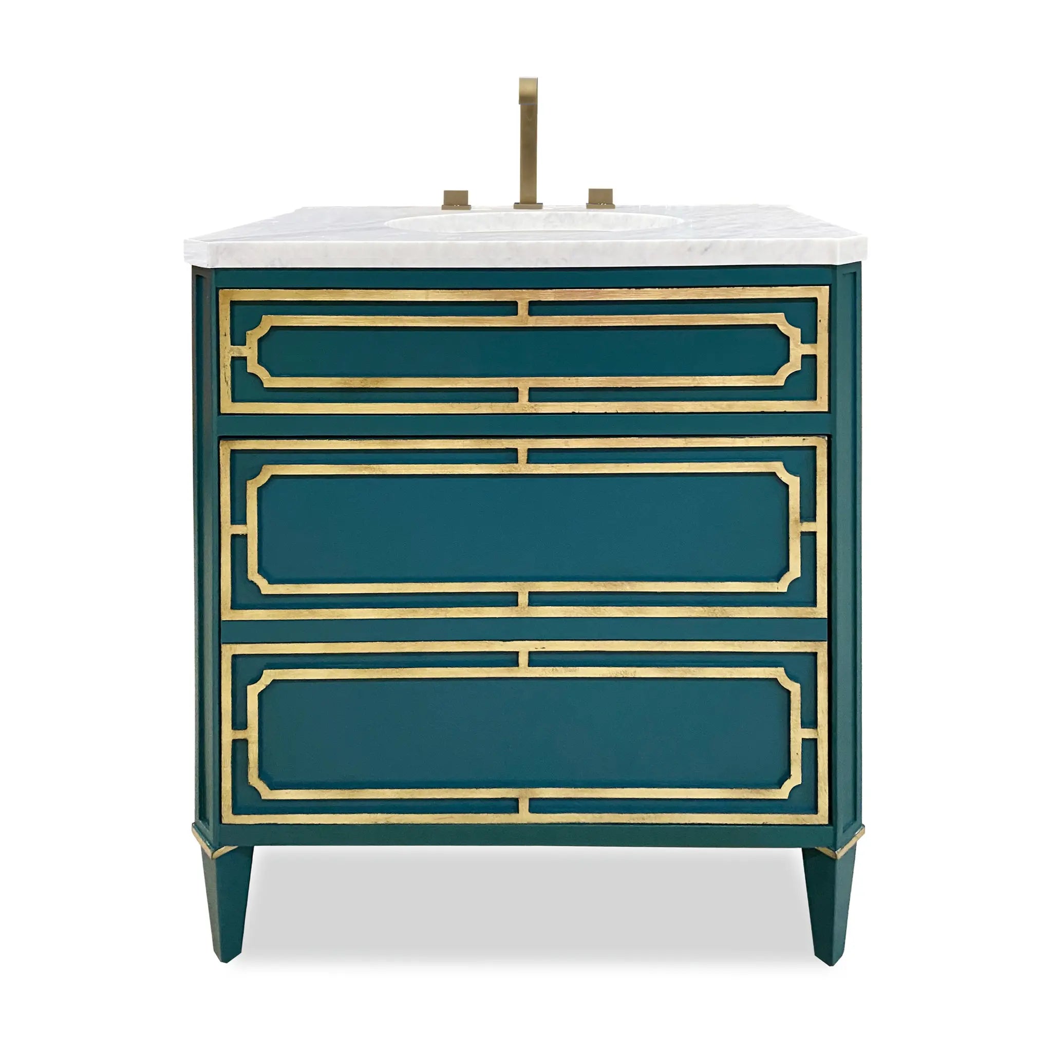 33" Emperor Medium Sink Chest - Peacock by Ambella Home image