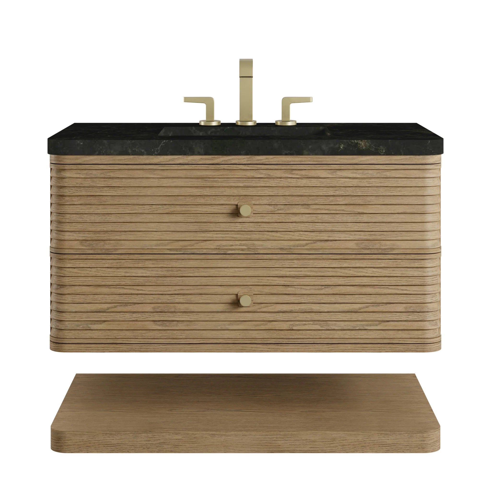 36" Allamari Single Vanity in Dune Mist by James Martin Vanities-Phantome Eclos